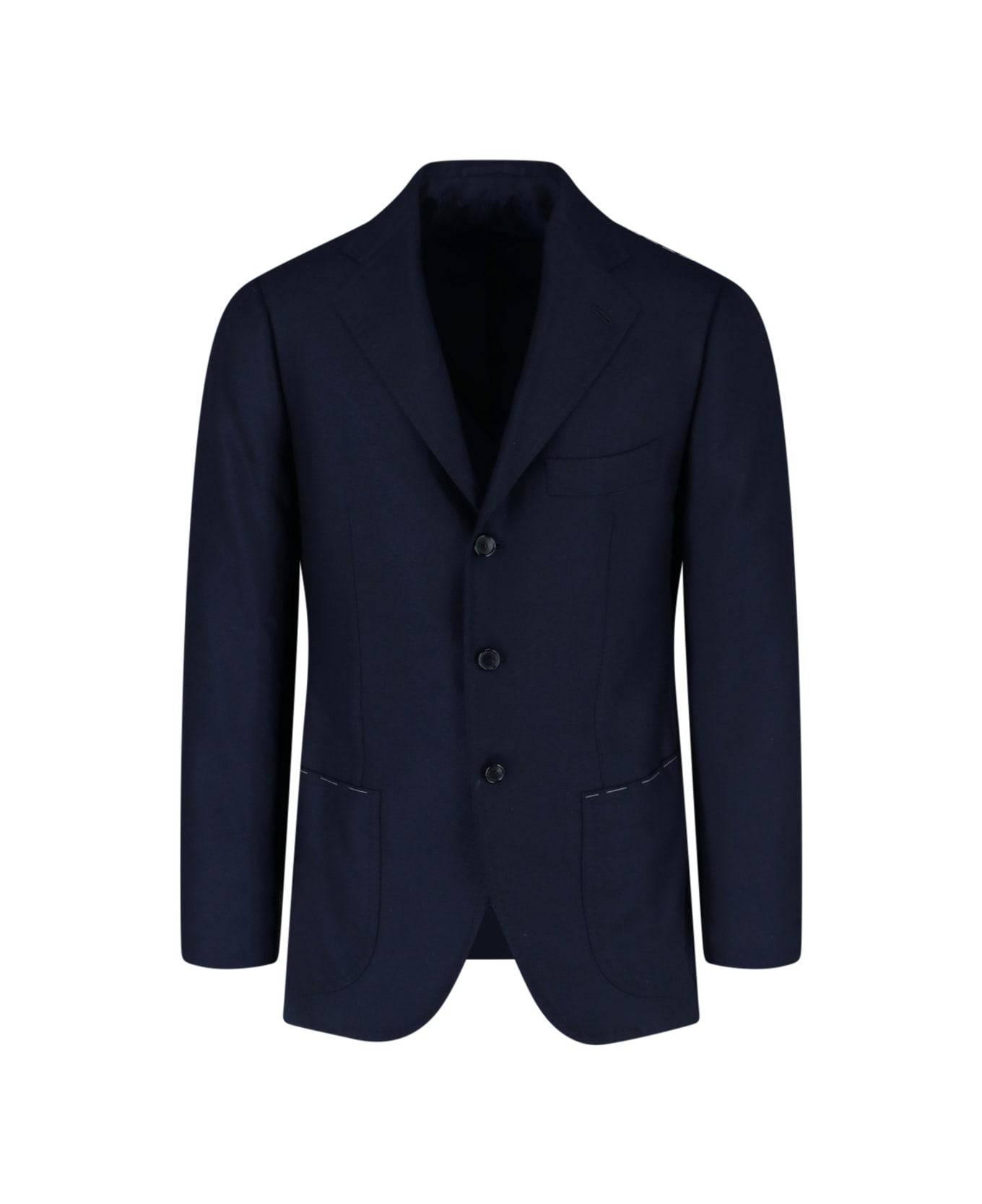 Cesare Attolini Single-breasted Cashmere Blazer - Blue ブレザー