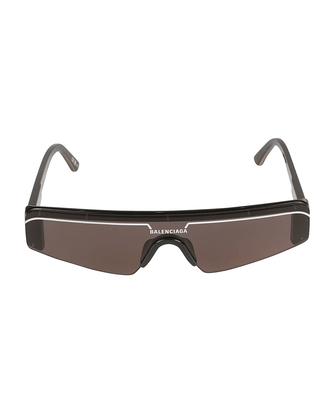Balenciaga Eyewear Ski-style Sunglasses - Black/Grey