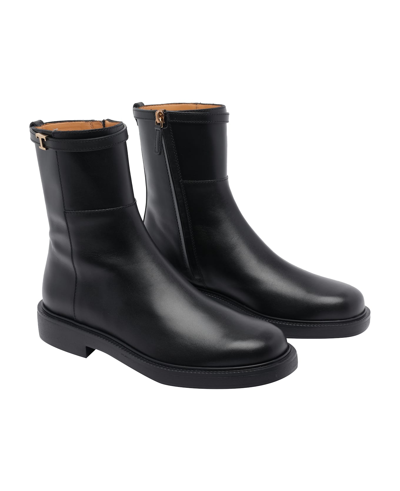 Tod
s Leather Booties - Black