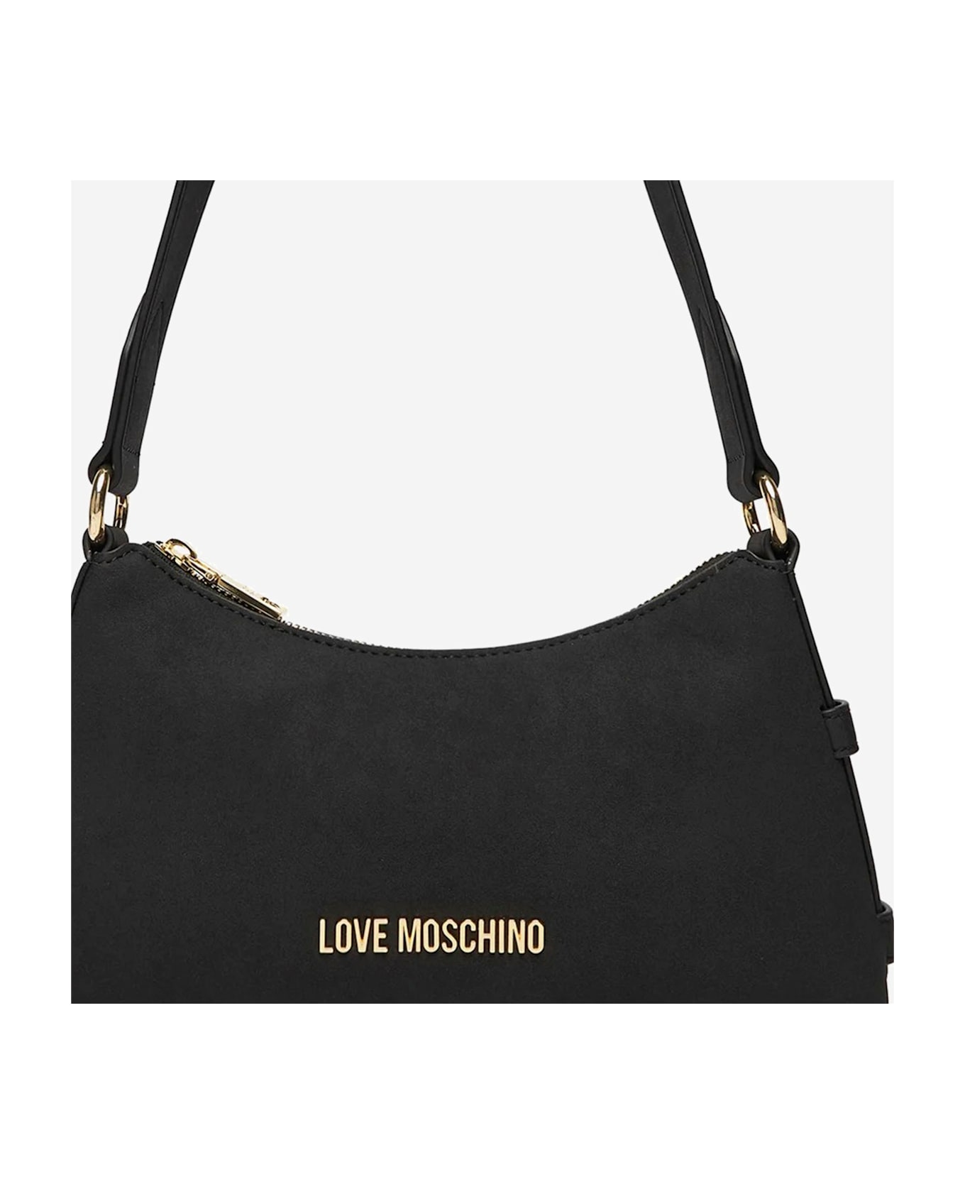 Love Moschino Shoulder Bag With Logo - Black
