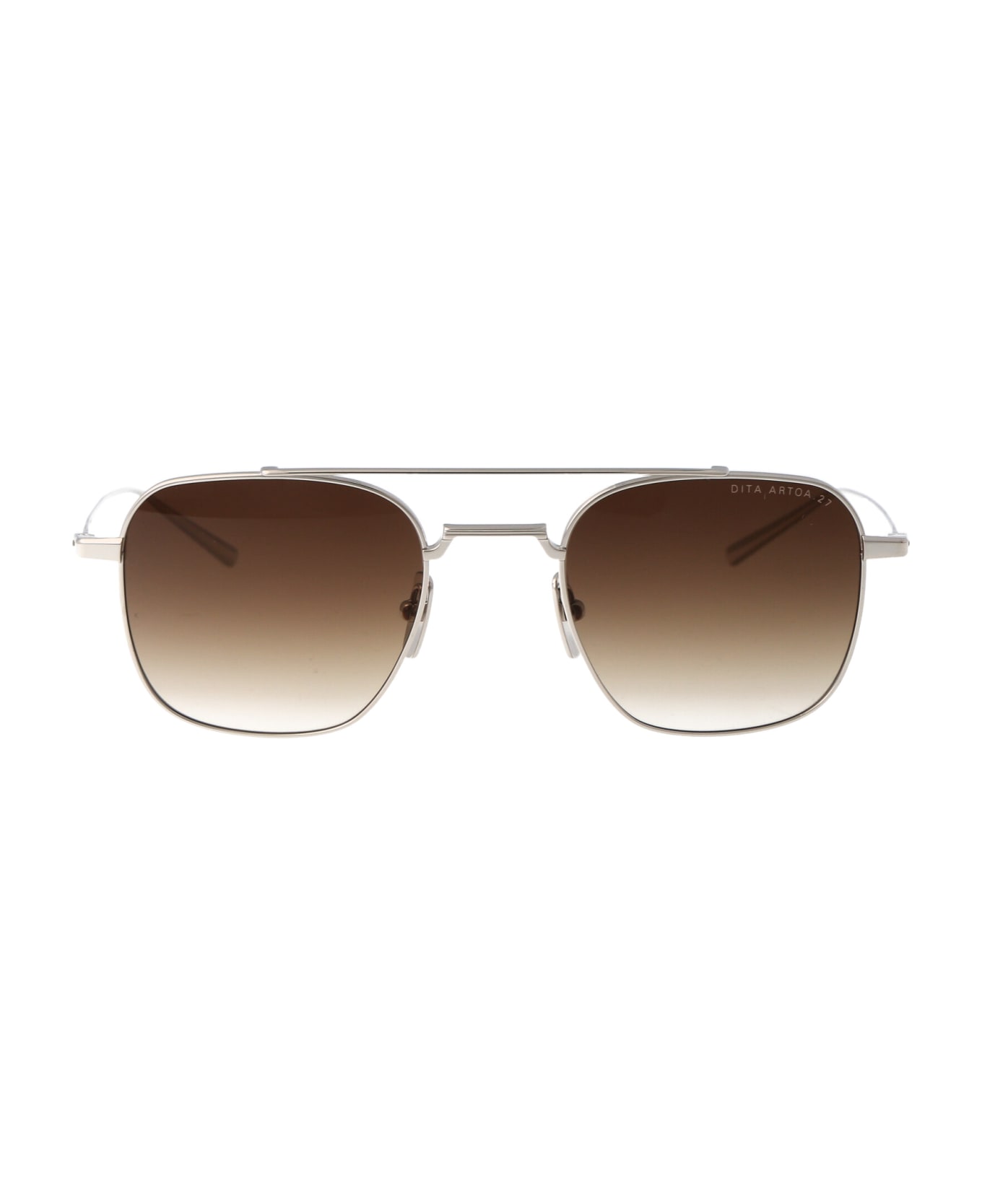 Dita Artoa.27 Sunglasses - Silver w/ Brown to Clear Gradient