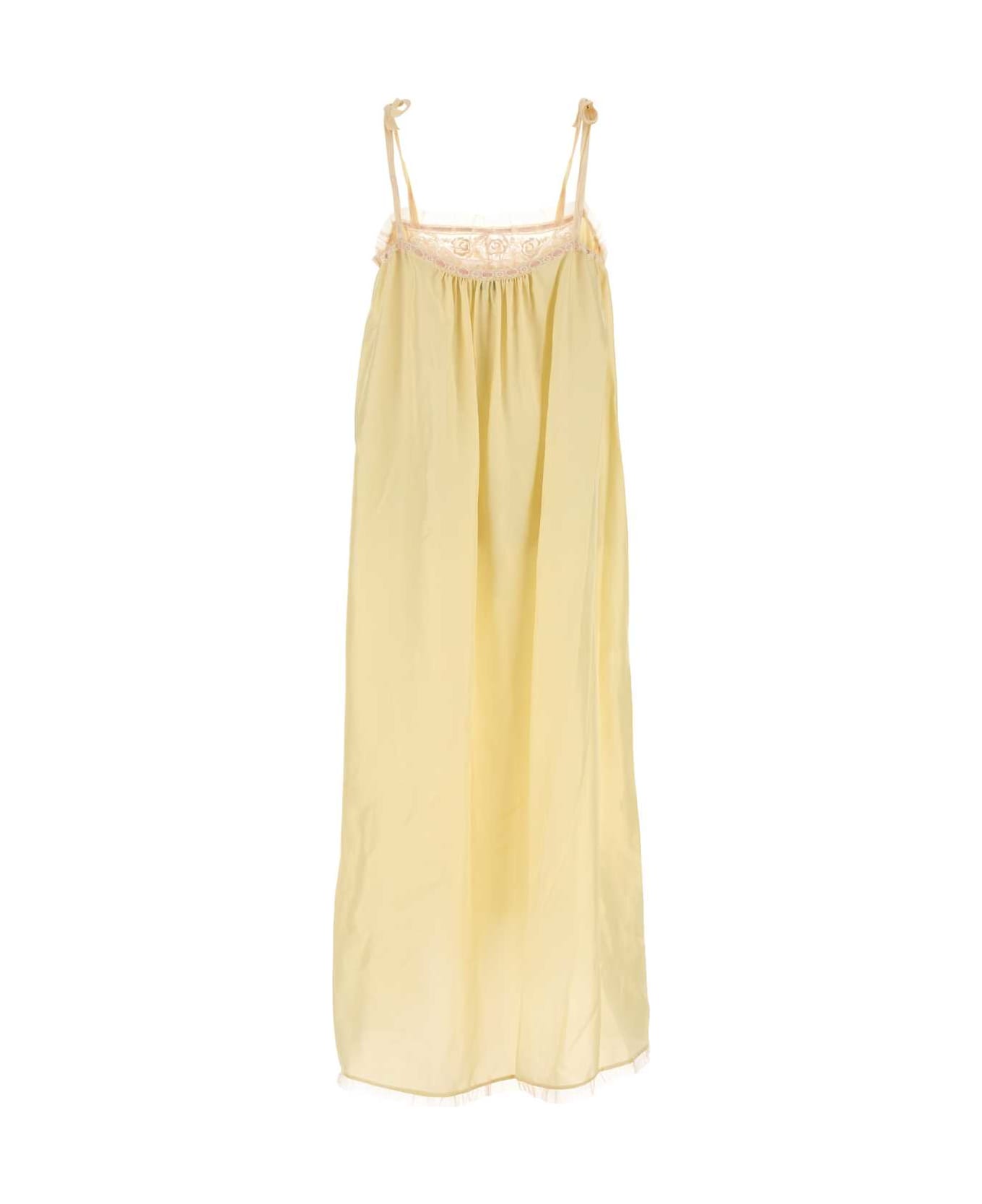 Chloé Pastel Yellow Silk Dress - YELLOW