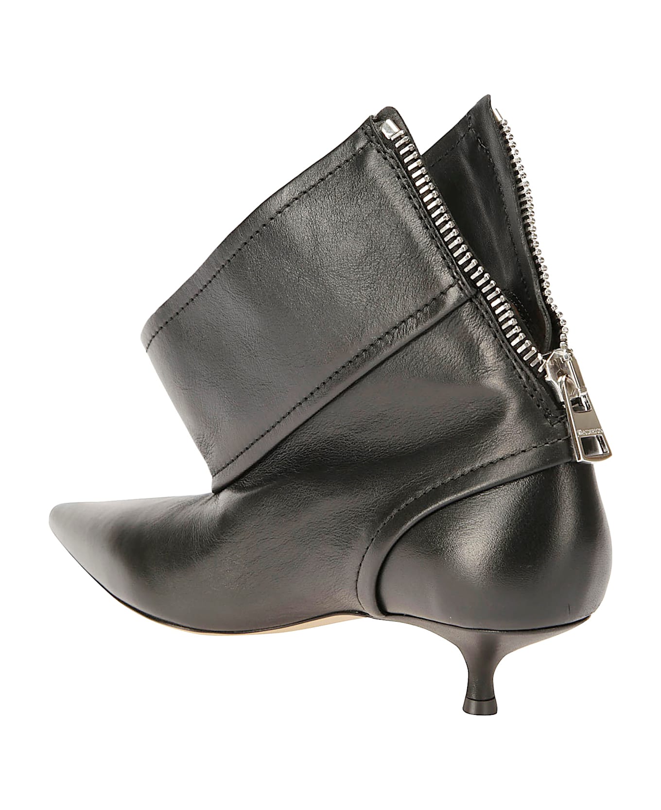 J.W. Anderson Biker Kitten Heel - LIGHT STONE