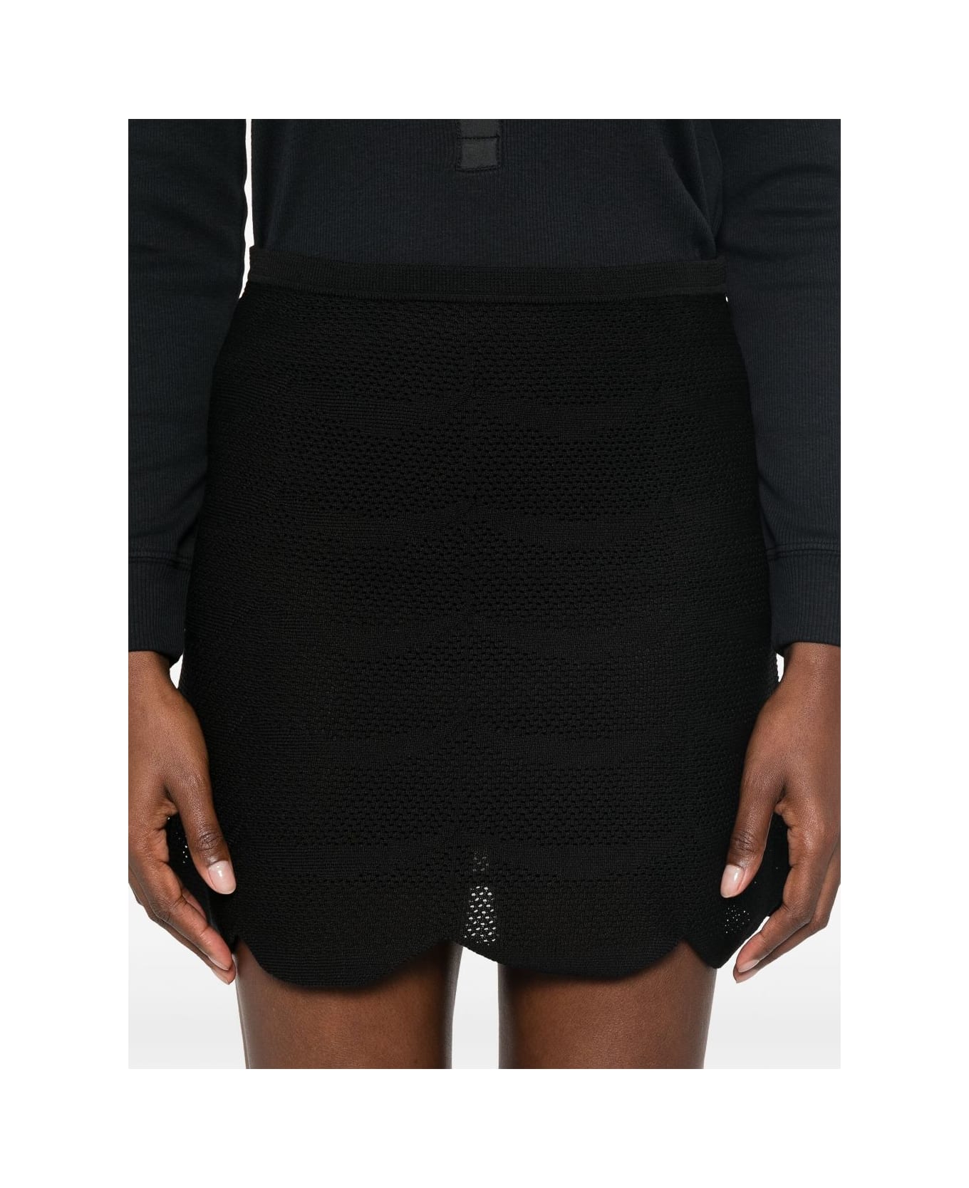 Tom Ford Silk And Cotton Mini Skirt - Black スカート