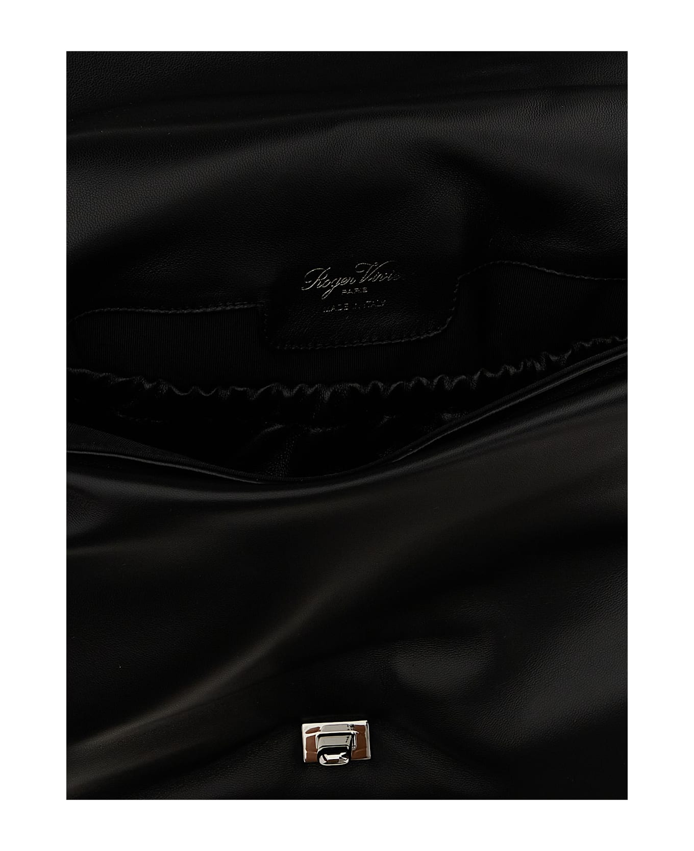 Roger Vivier 
viv
 Choc Large
 Shoulder Bag - Black