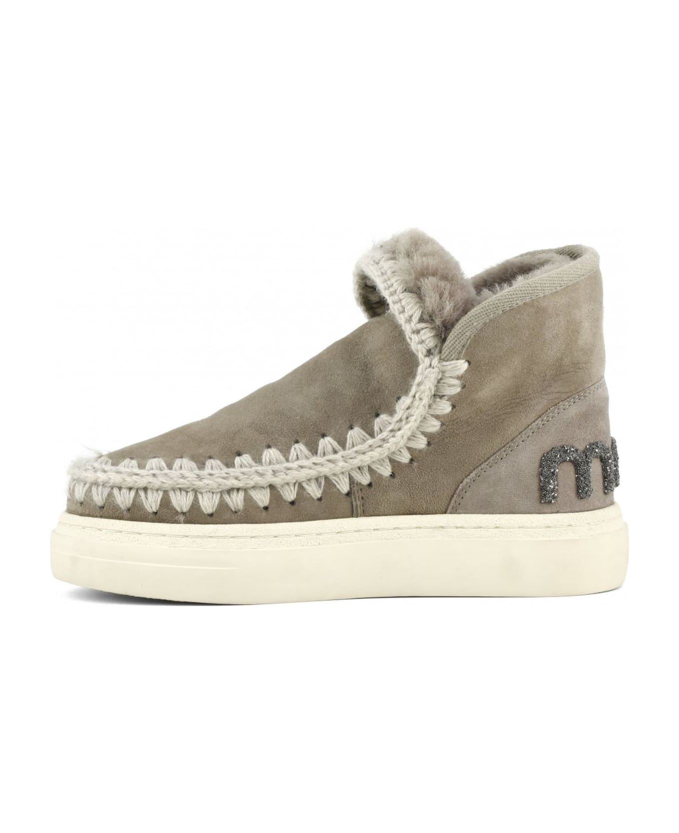 Mou Eskimo Sneaker Bold In Grey Leather - Grigio