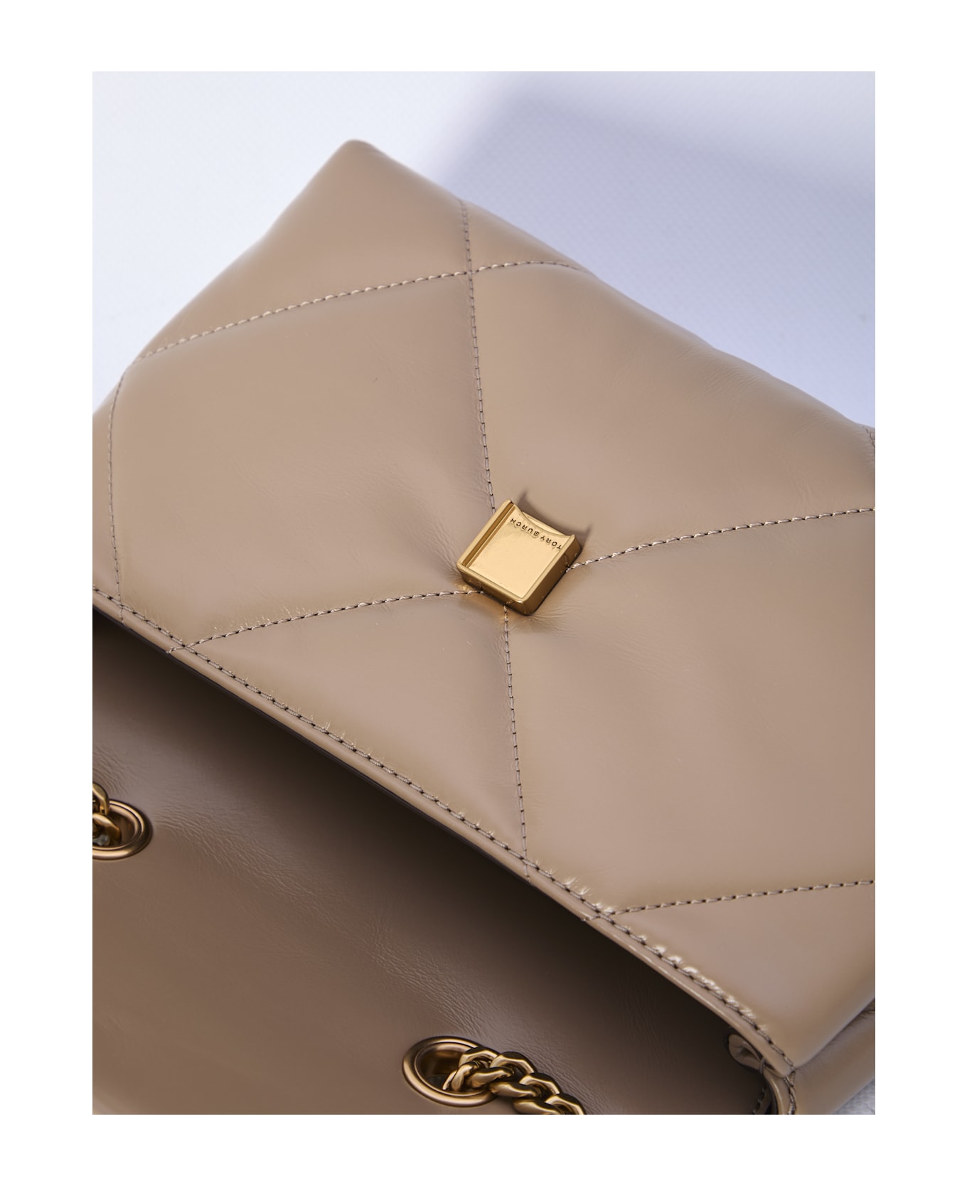 Tory Burch Kira Diamond Quilt Small Convertible Bag - BEIGE