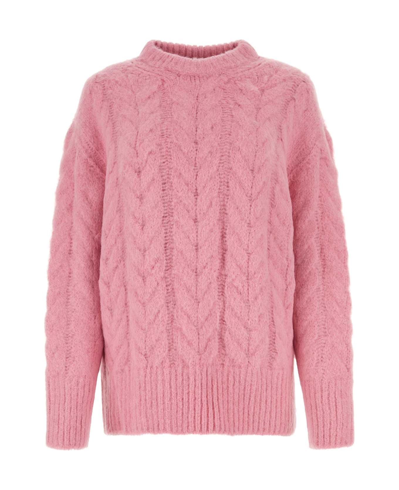 Stella McCartney Pink Alpaca Blend Oversize Sweater - CAMELIA