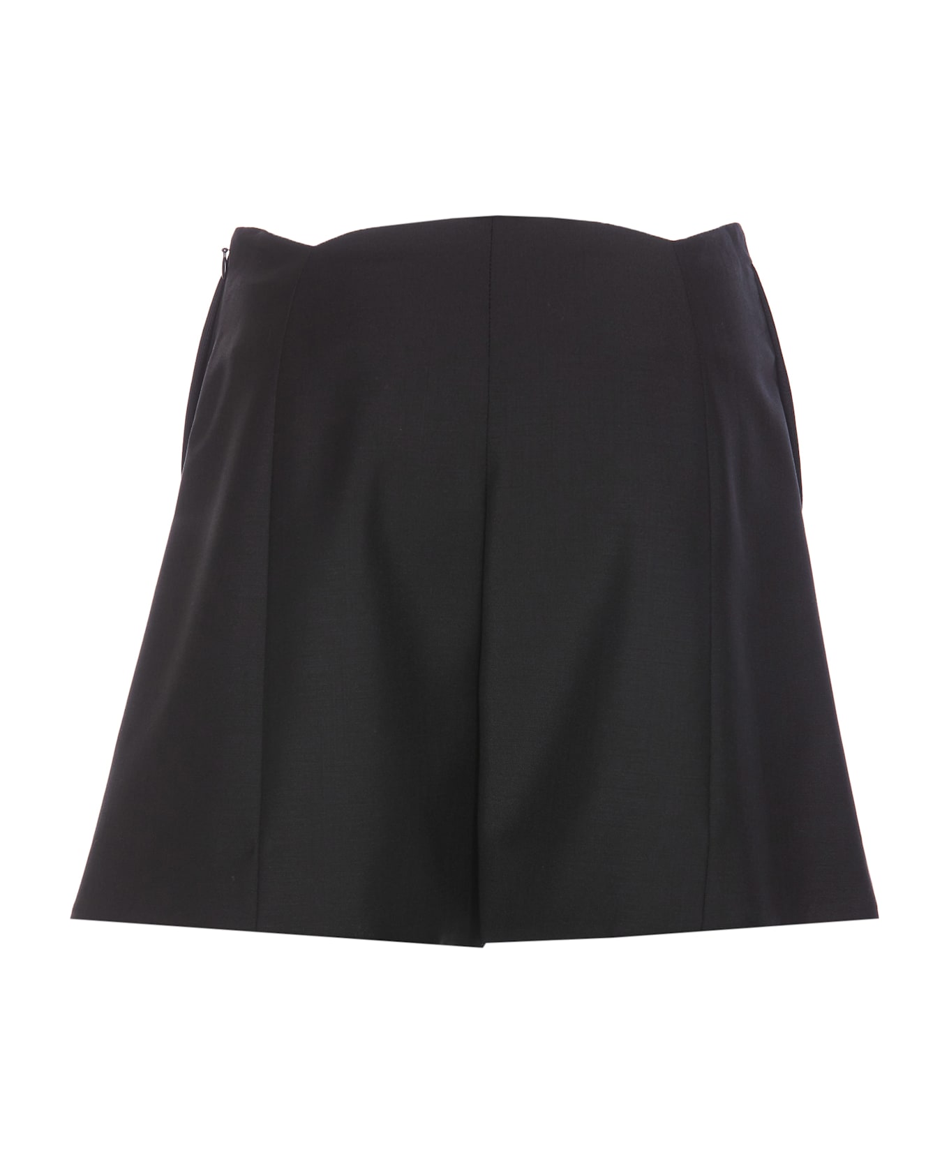 Givenchy Black Wool Blend Shorts - BLACK