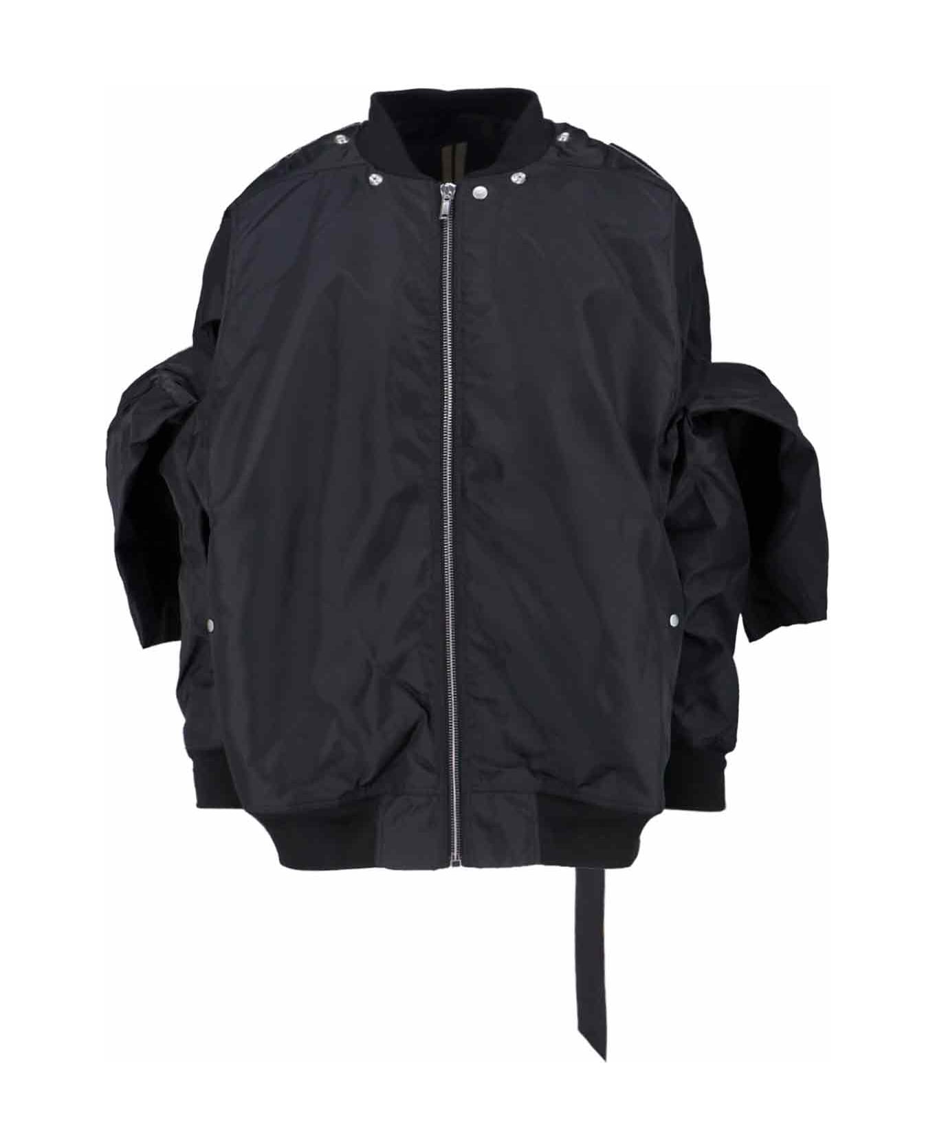 DRKSHDW 
peter Nvc
 Convertible Bomber Jacket - BLACK