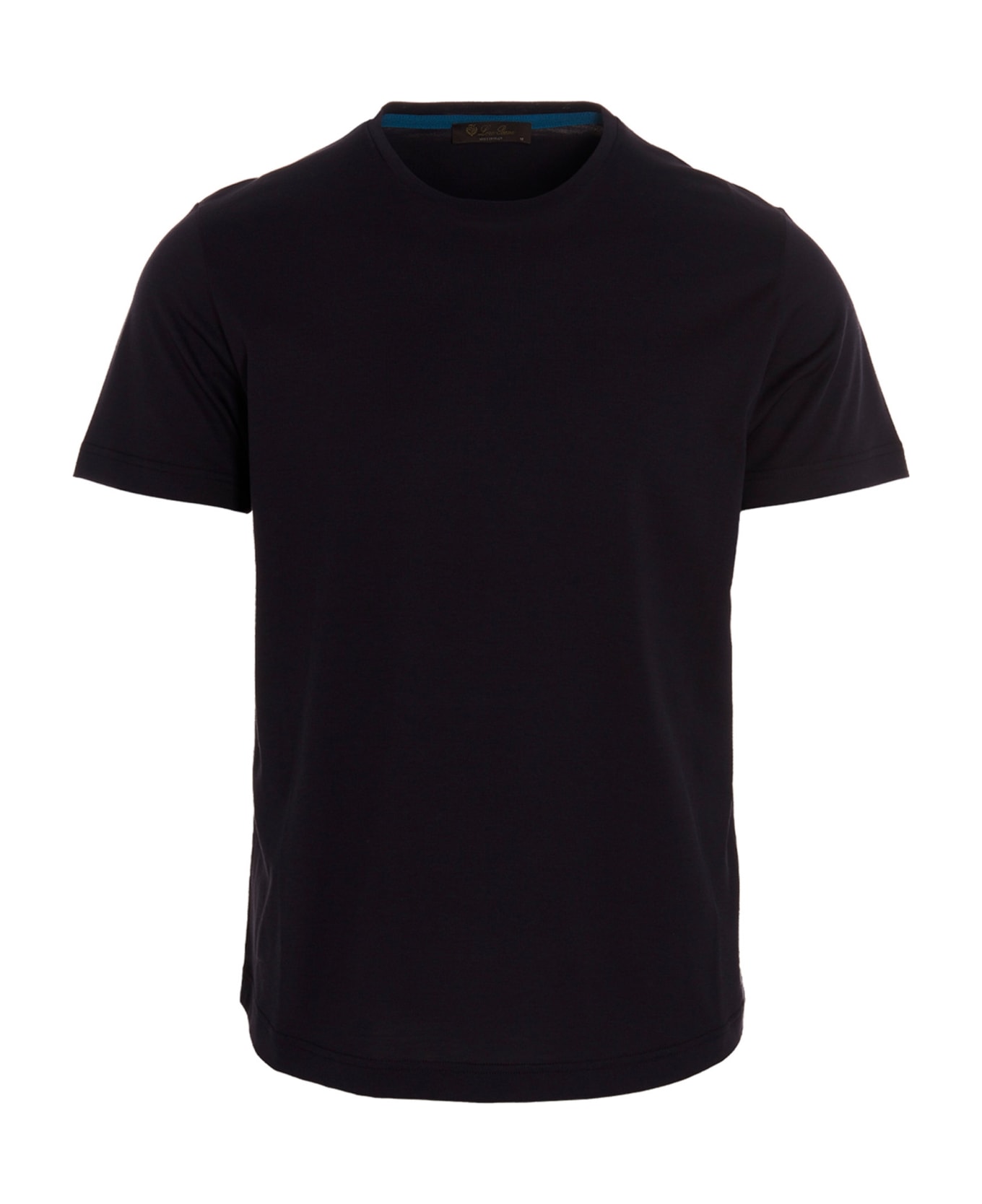 Loro Piana Cotton Silk T-shirt - Blue navy