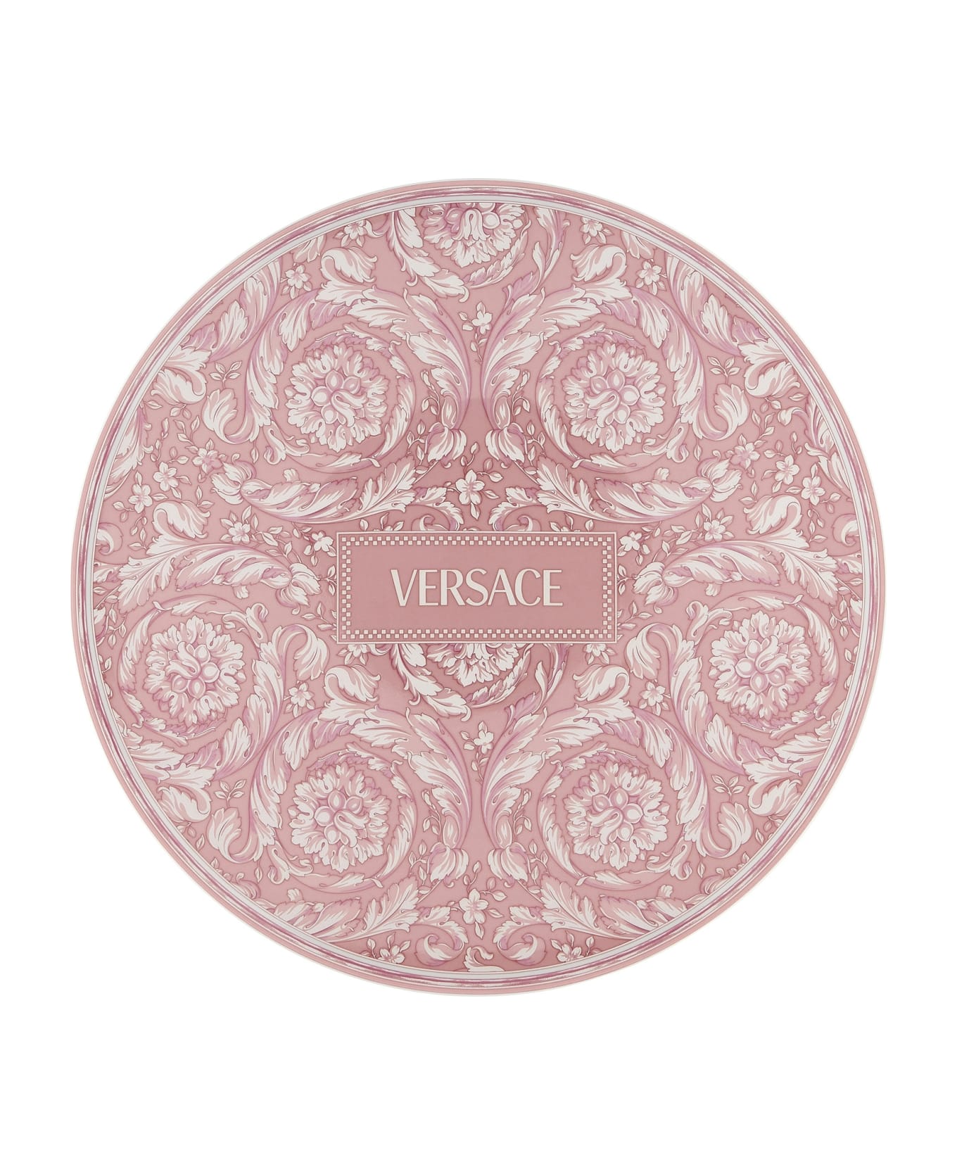 Versace 'barocco Rose' Placeholder Plate 33 Cm - Pink