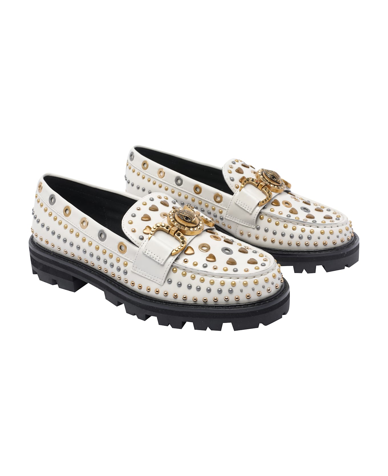 Kurt Geiger Mansion Studs Loafers - White