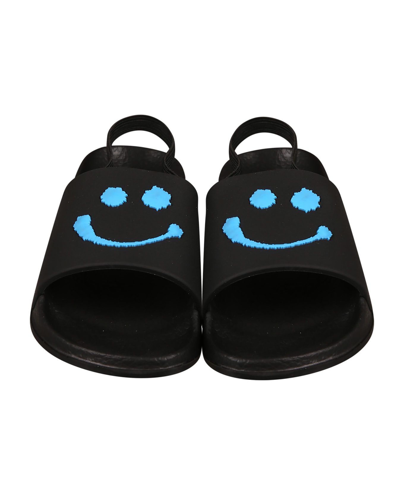 Molo Sandales Noires Pour Garçon Avec Smiley - Black