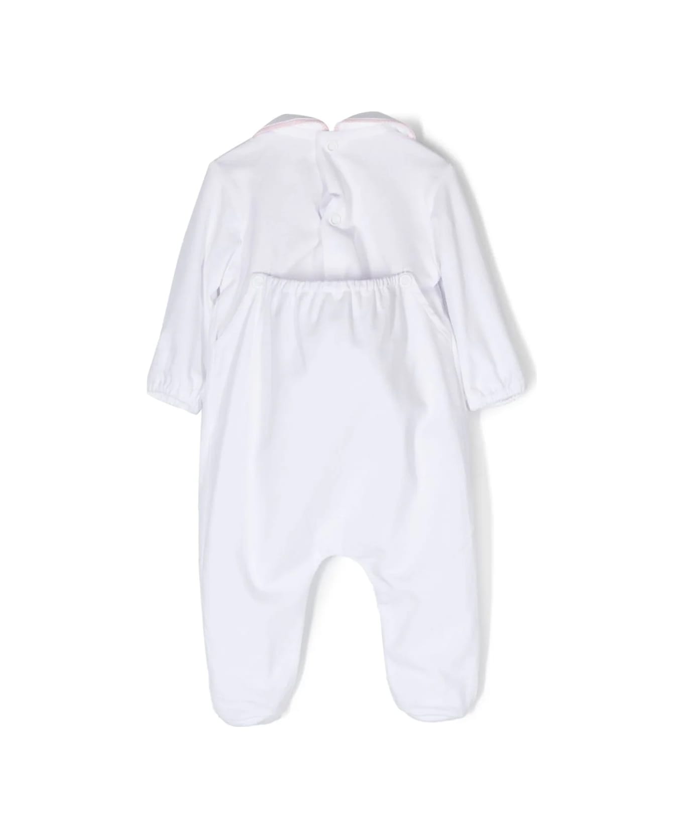 Little Bear Playsuit With Princess Print - White