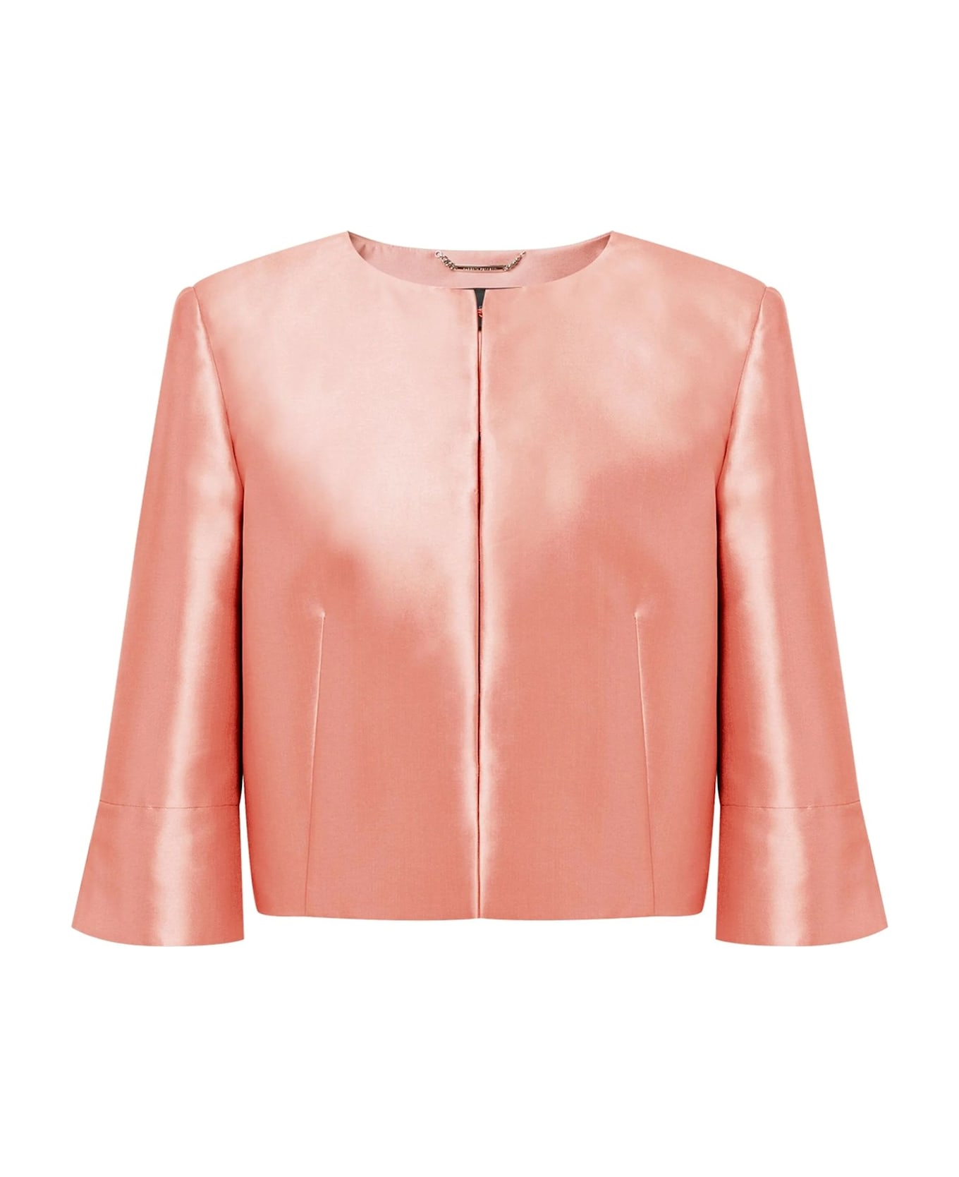 Alberta Ferretti Pink Satin Jacket - Pink