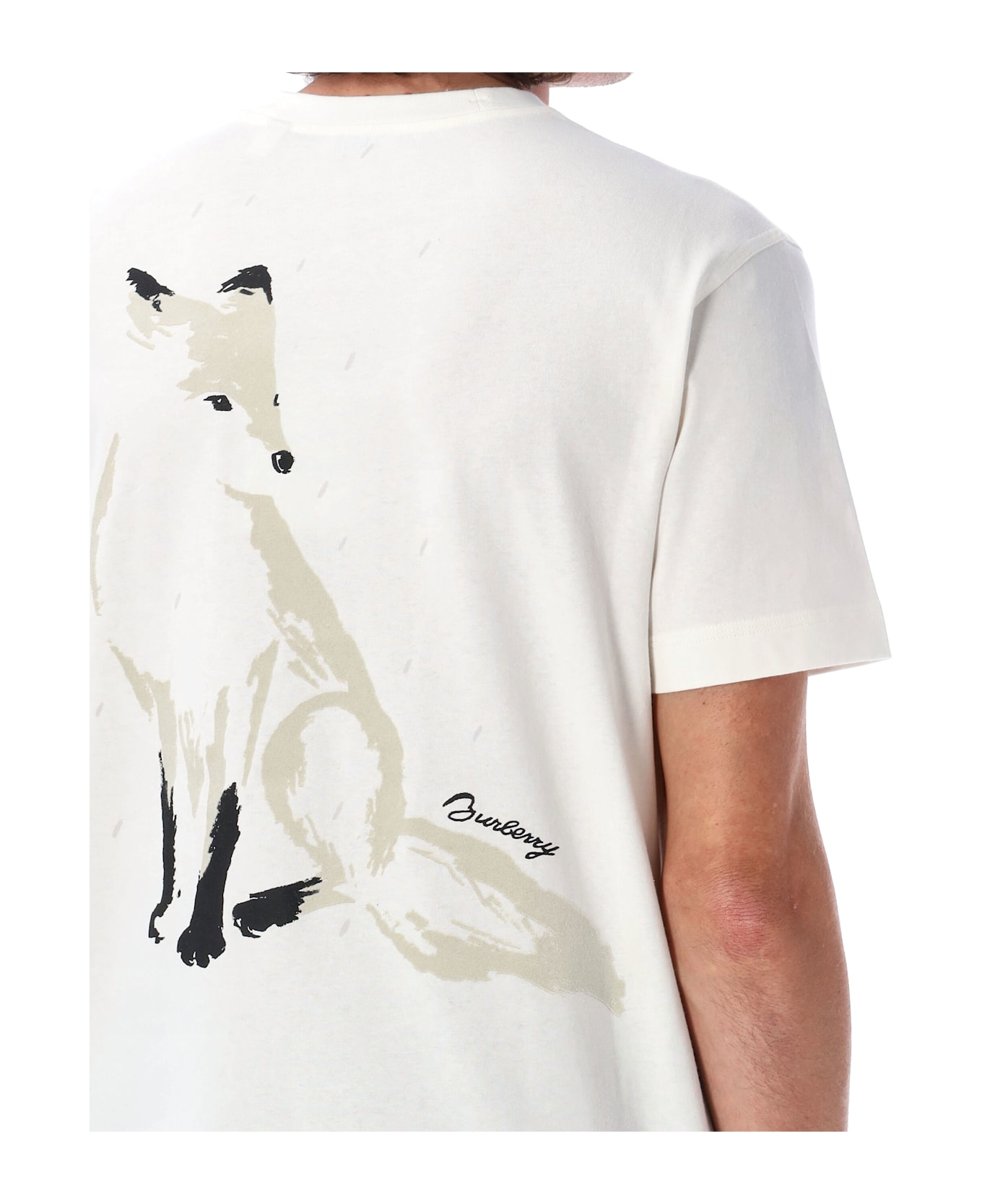 Burberry Fox T-shirt - Chalk