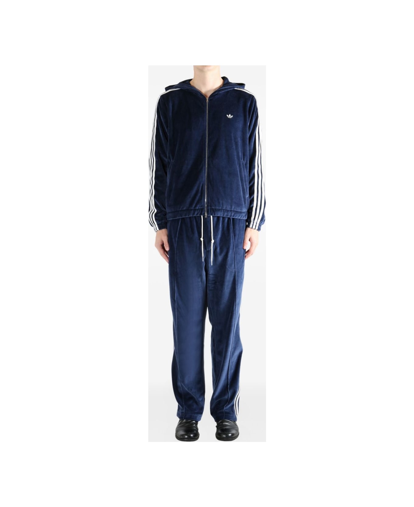Adidas Originals by Wales Bonner Zipped Hoodie - Blue