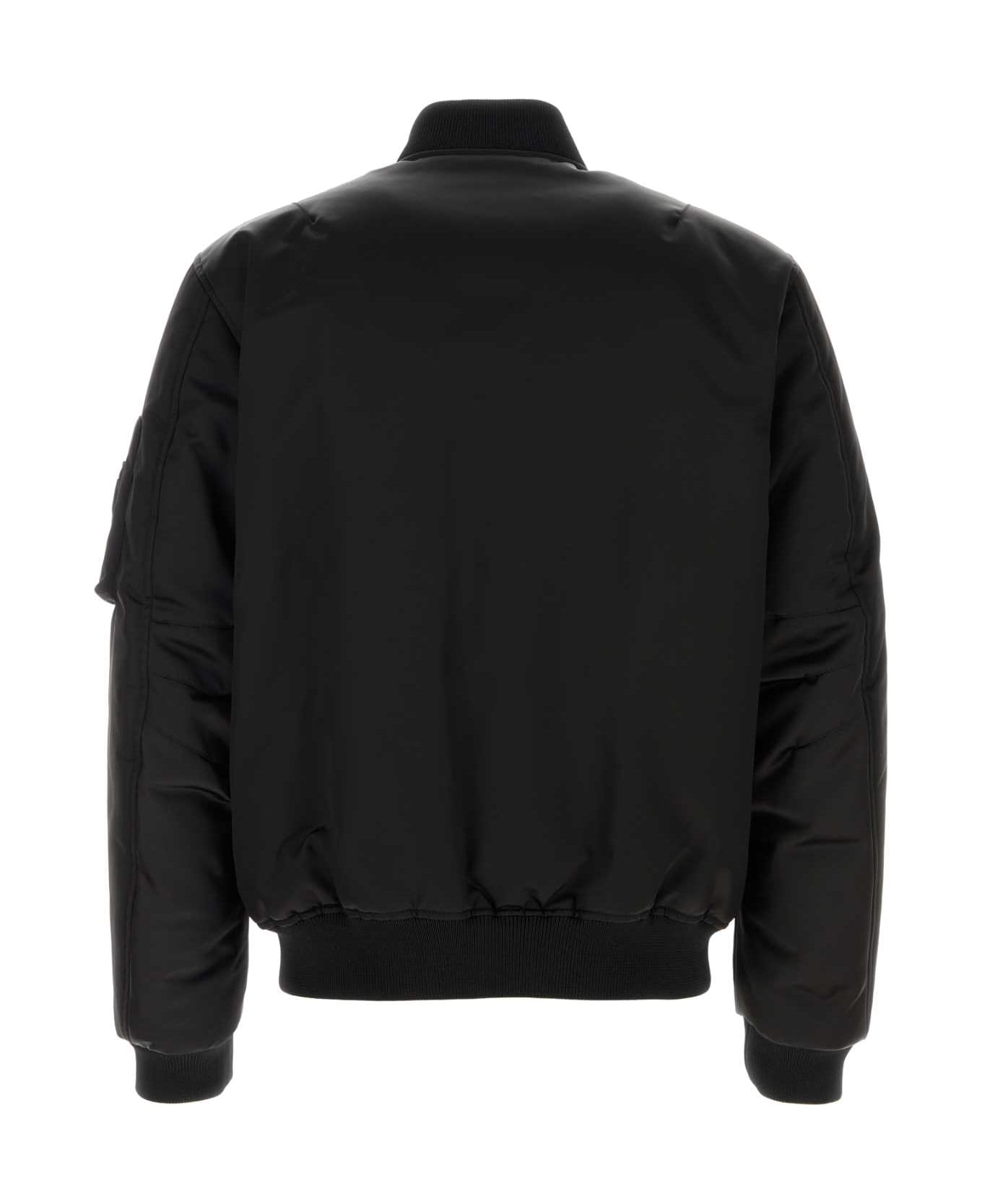 Gucci Black Nylon Bomber Jacket - Black