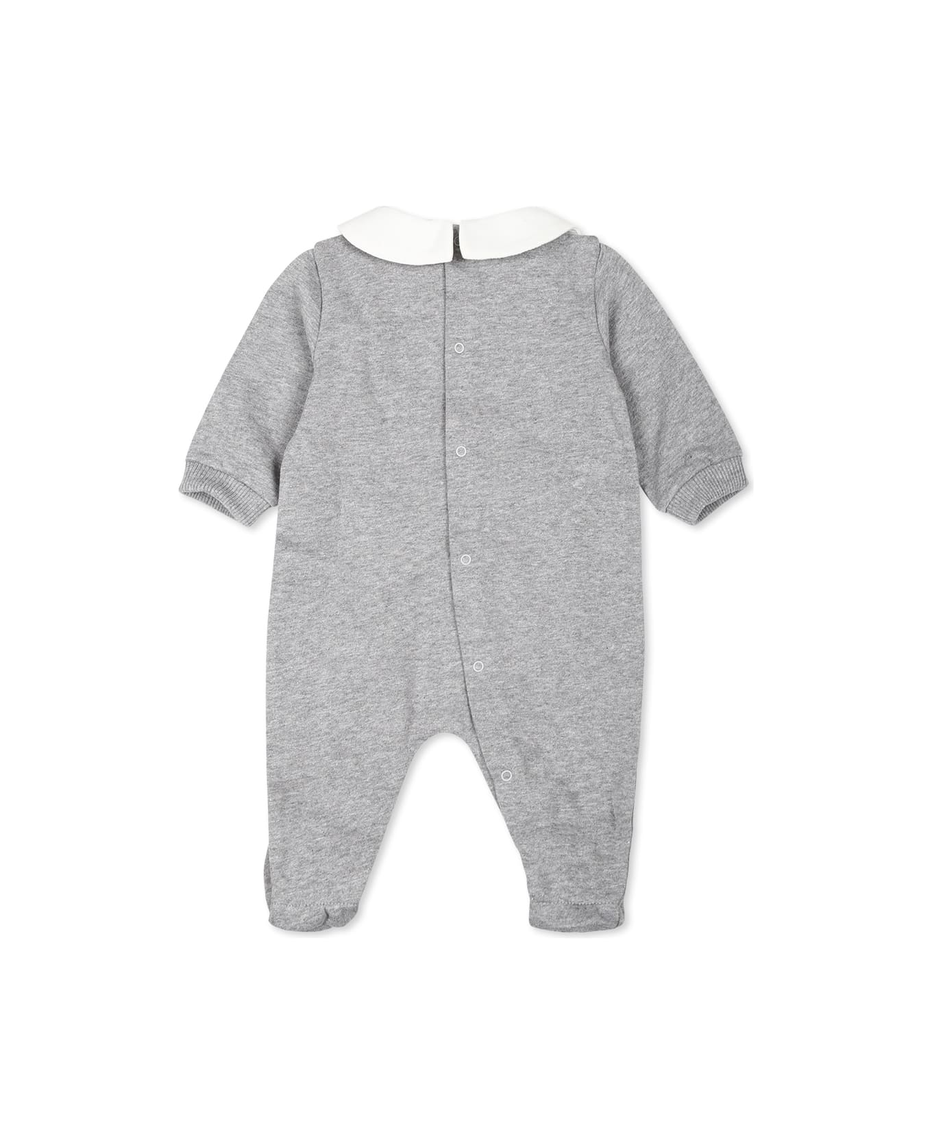 Moschino Grey Babygrow For Babykids With Two Teddy Bears - Grey