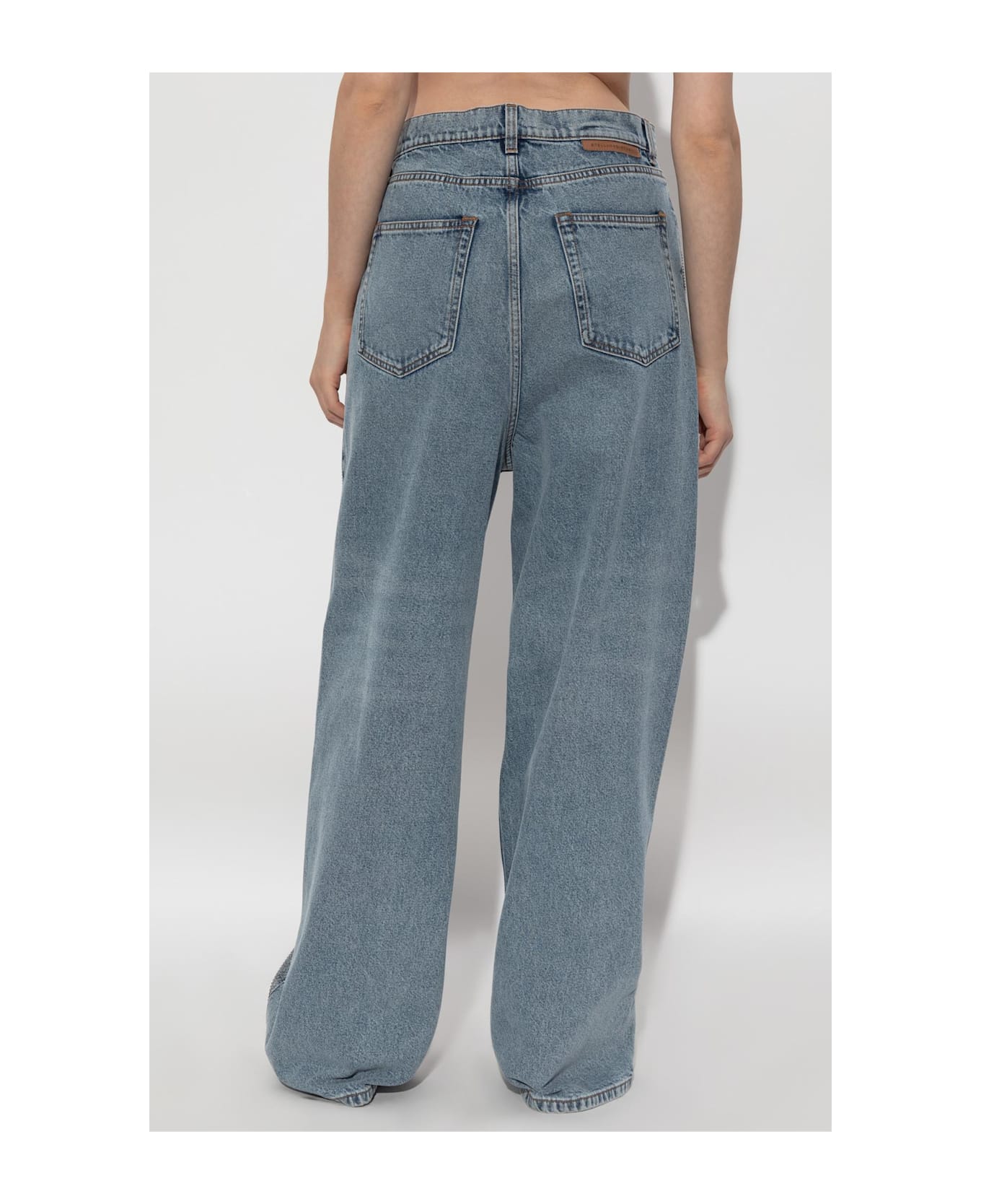 Stella McCartney Jeans With Shimmering Sequins - BLUE