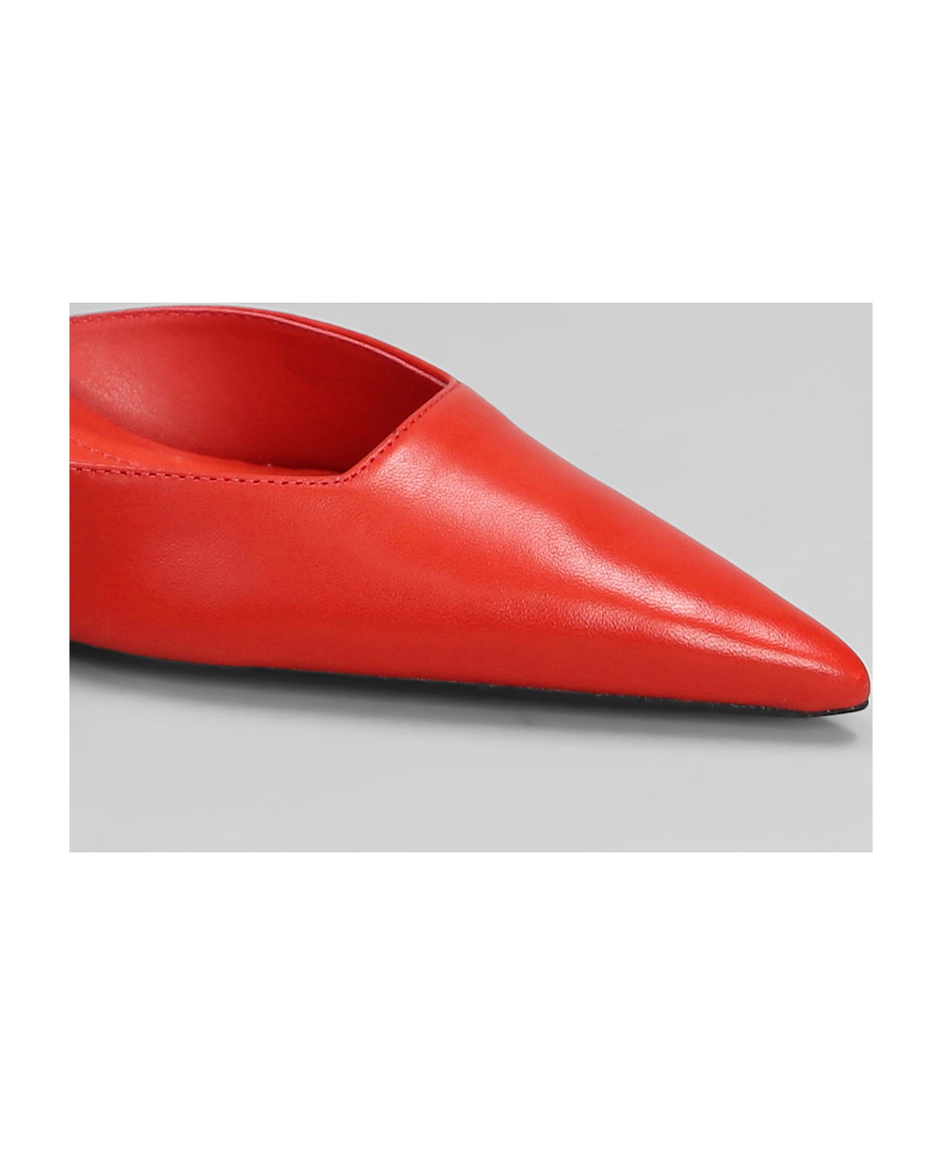 Schutz Paola Mid Pumps In Red Leather - red