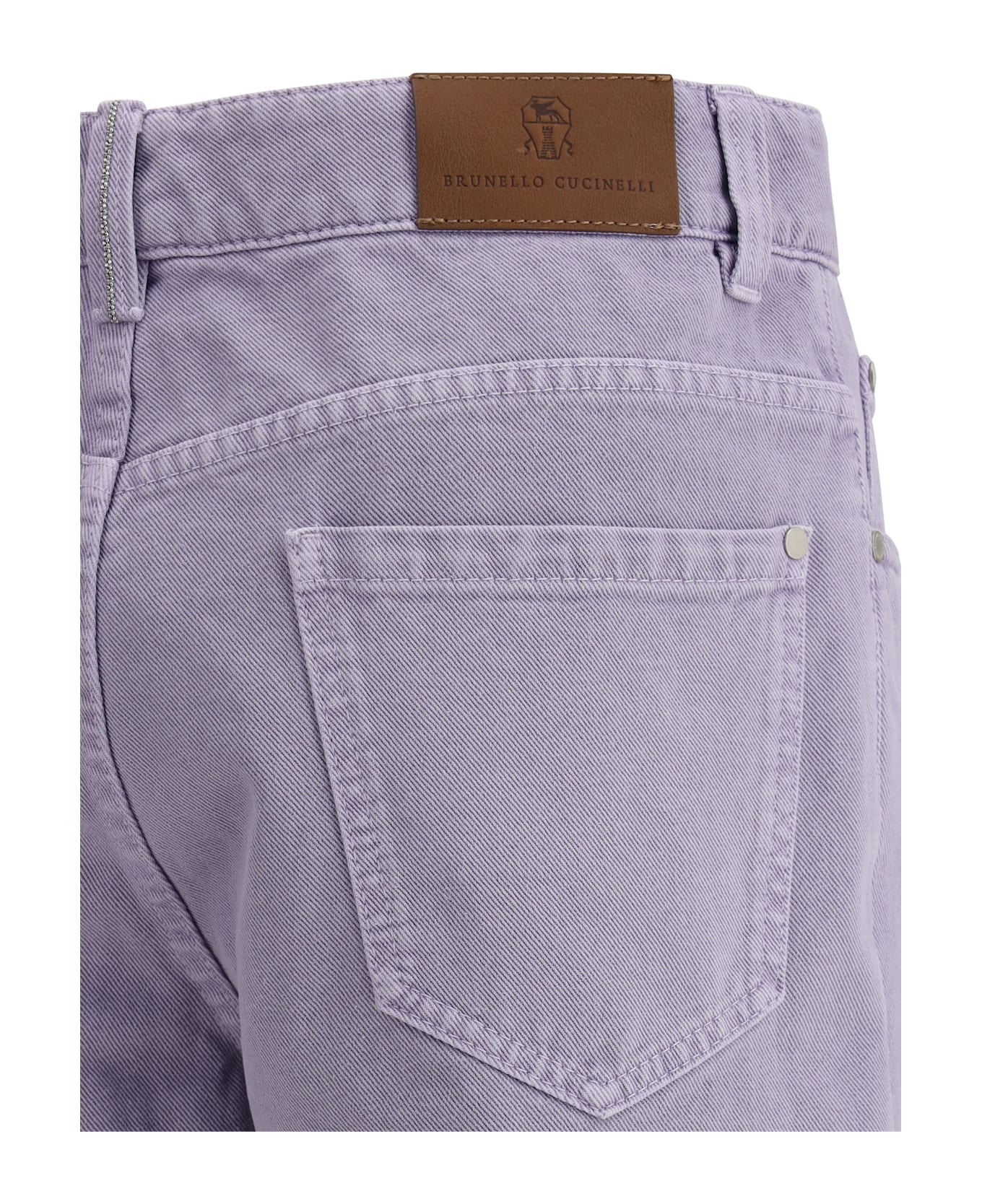 Brunello Cucinelli Straight Dyed Jeans - Purple Ash