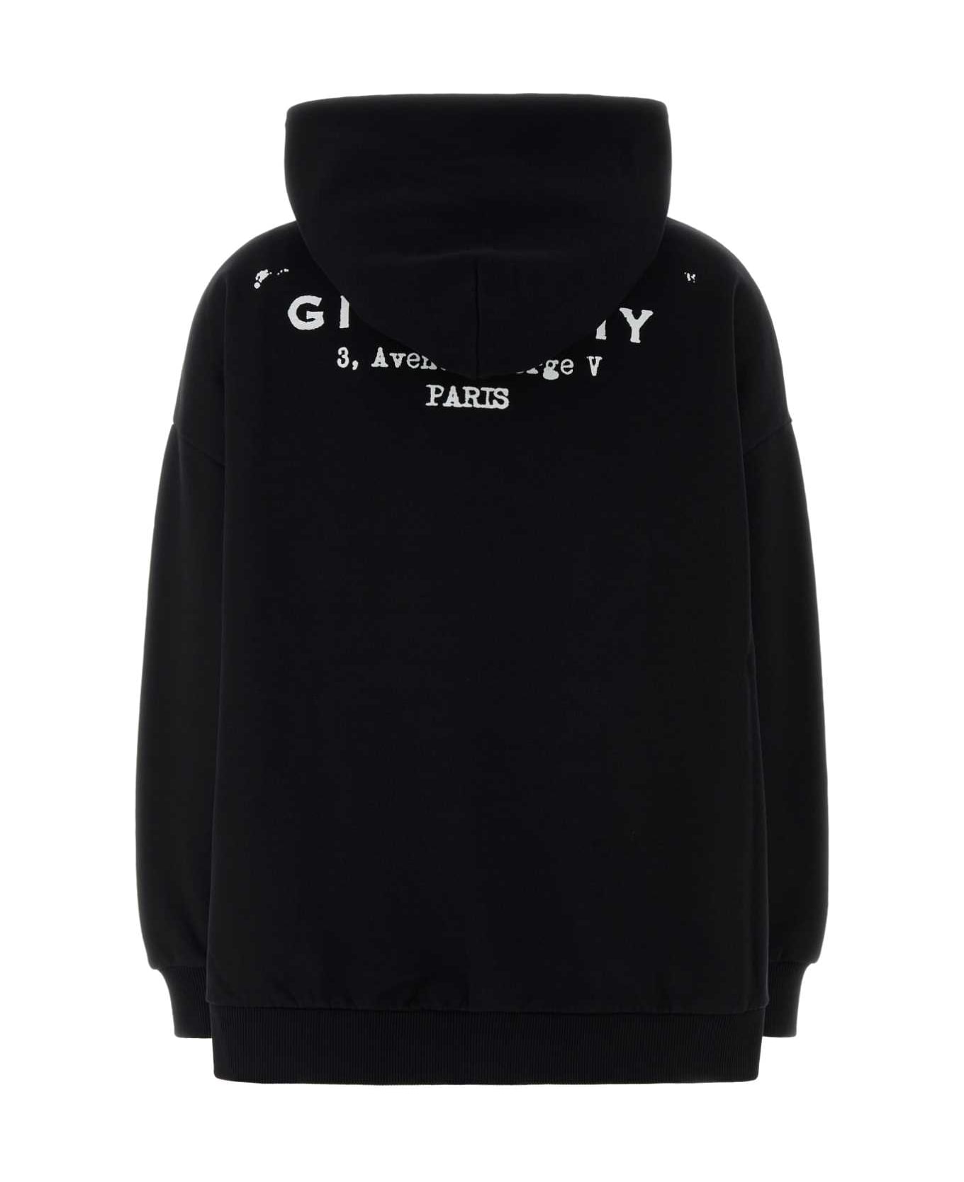 Givenchy Black Cotton Oversize Sweatshirt - BLACK