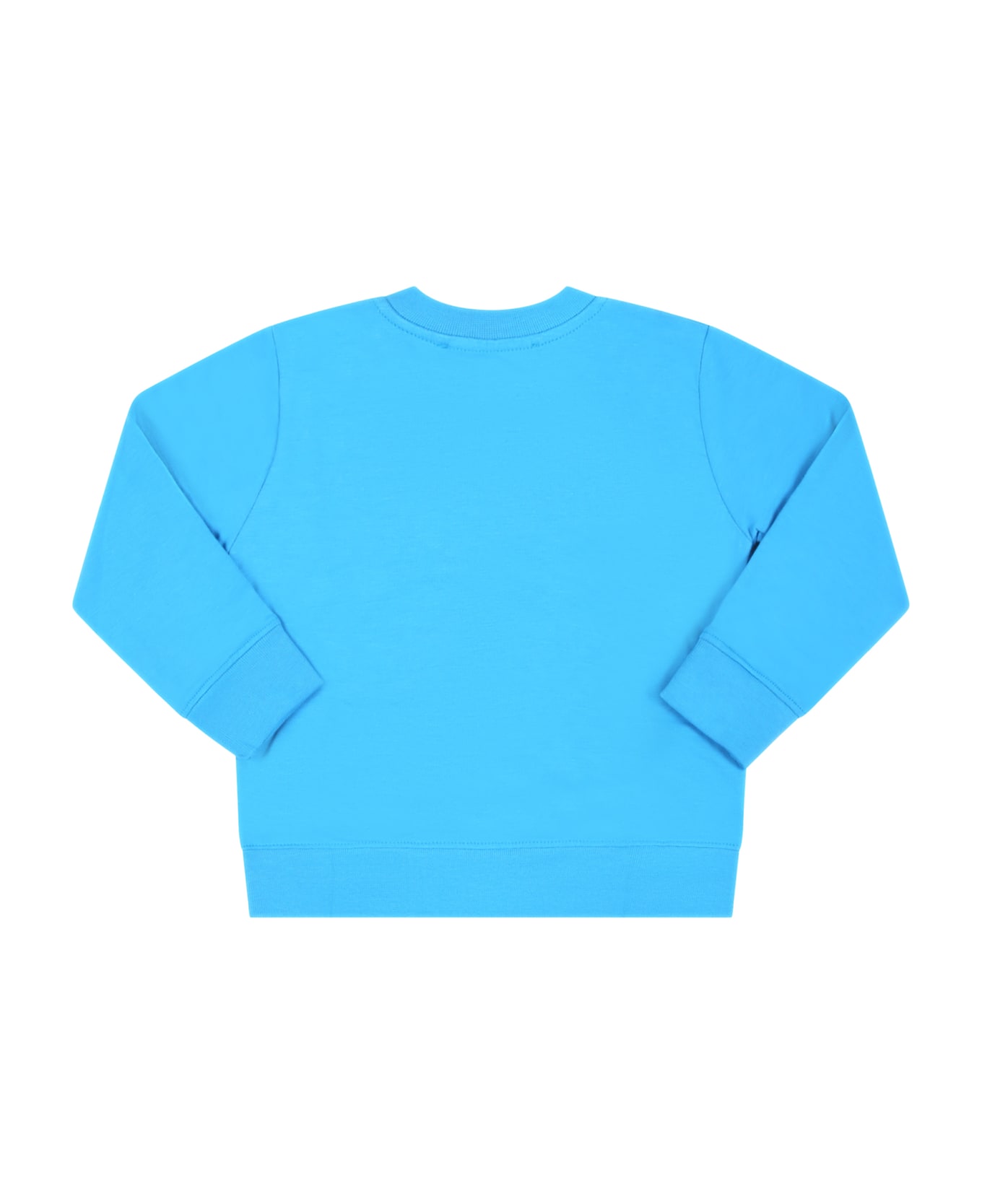 MSGM Light-blue Sweatshirt For Baby Boy With Multicolor Logo - Light Blue