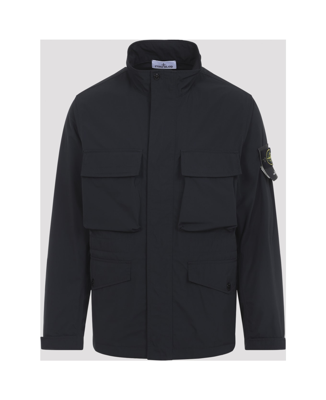 Stone Island Polyester Jacket - Black