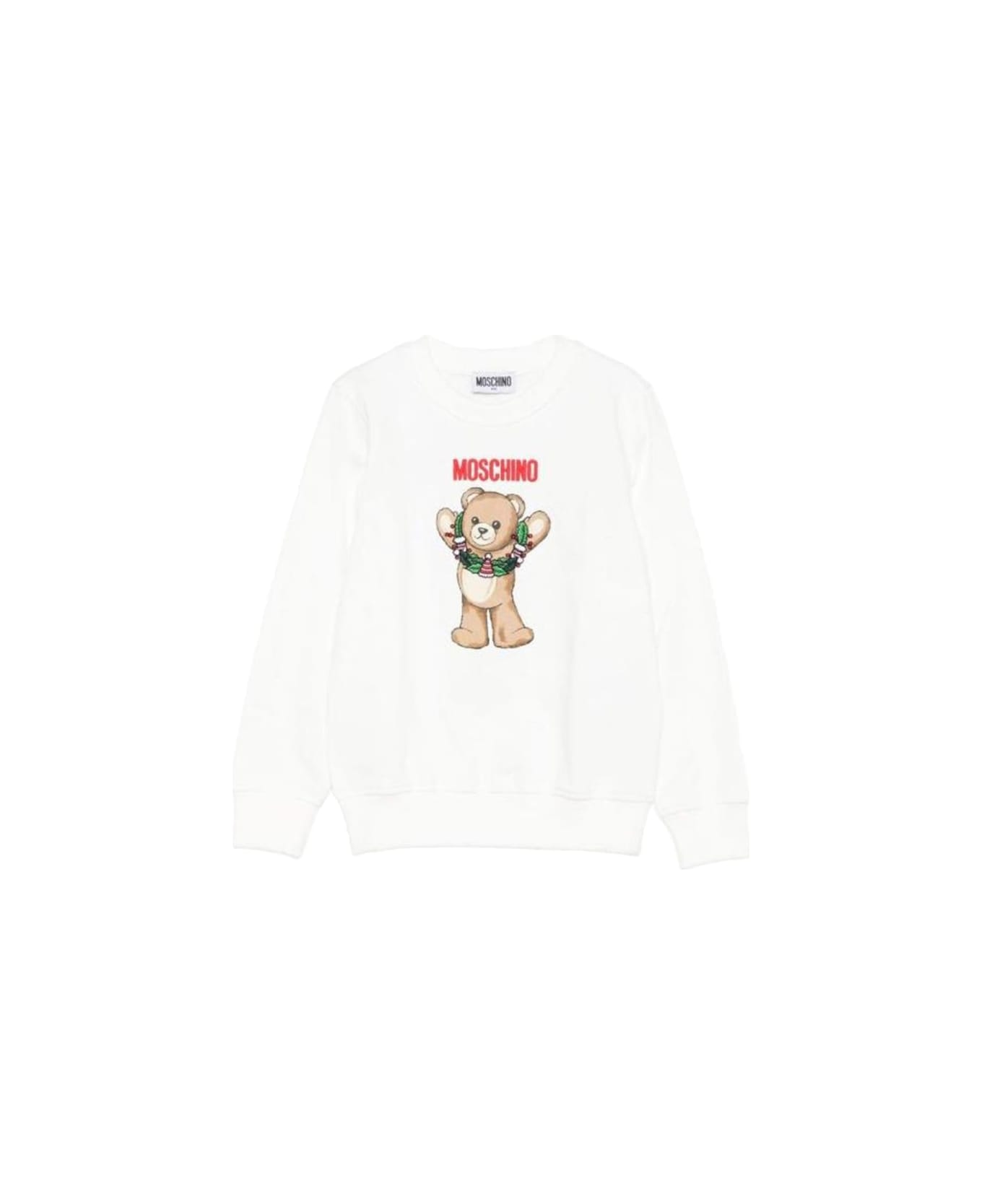 Moschino Jersey With Logo - WHITE