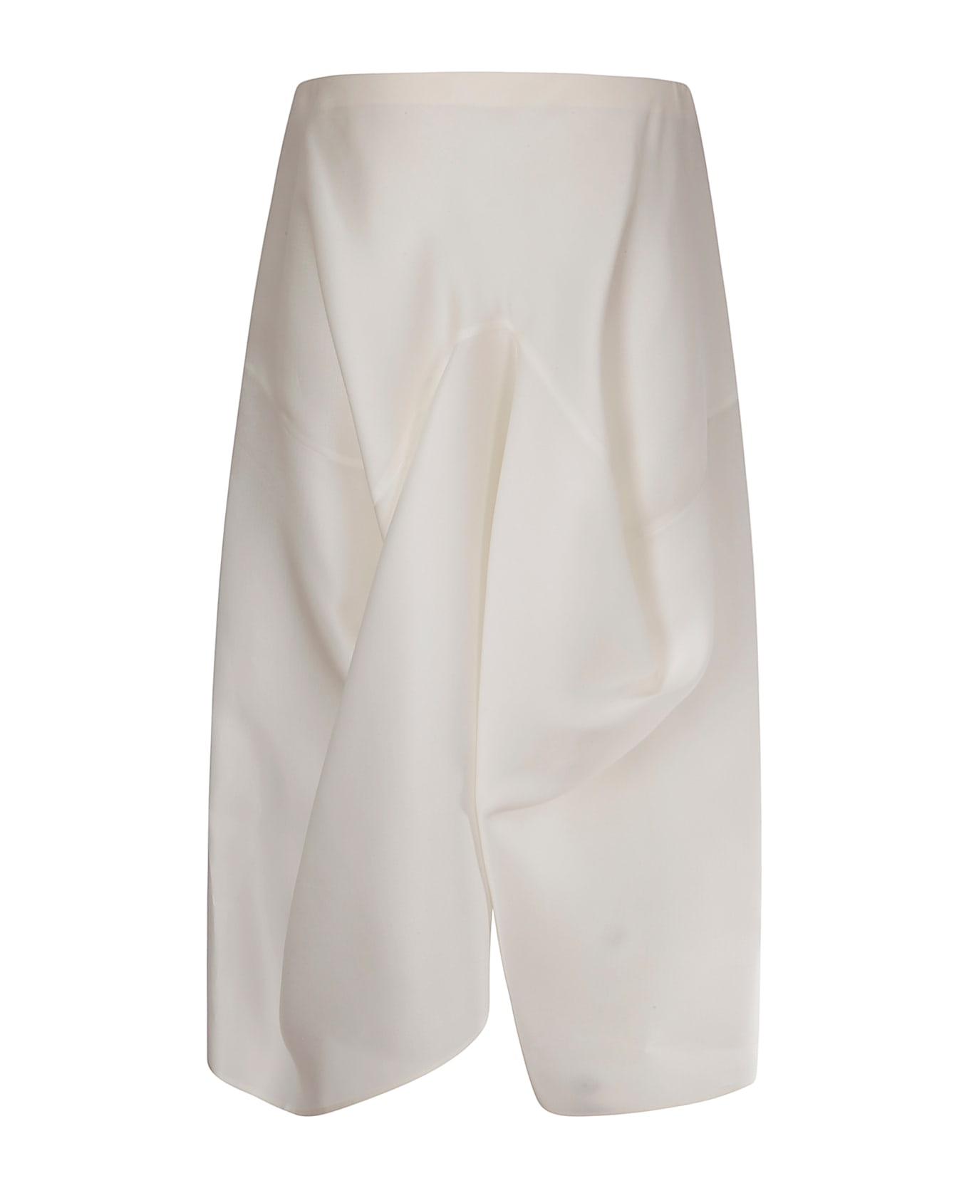 Khaite 
sawyer
 White Silk Skirt - CHALK