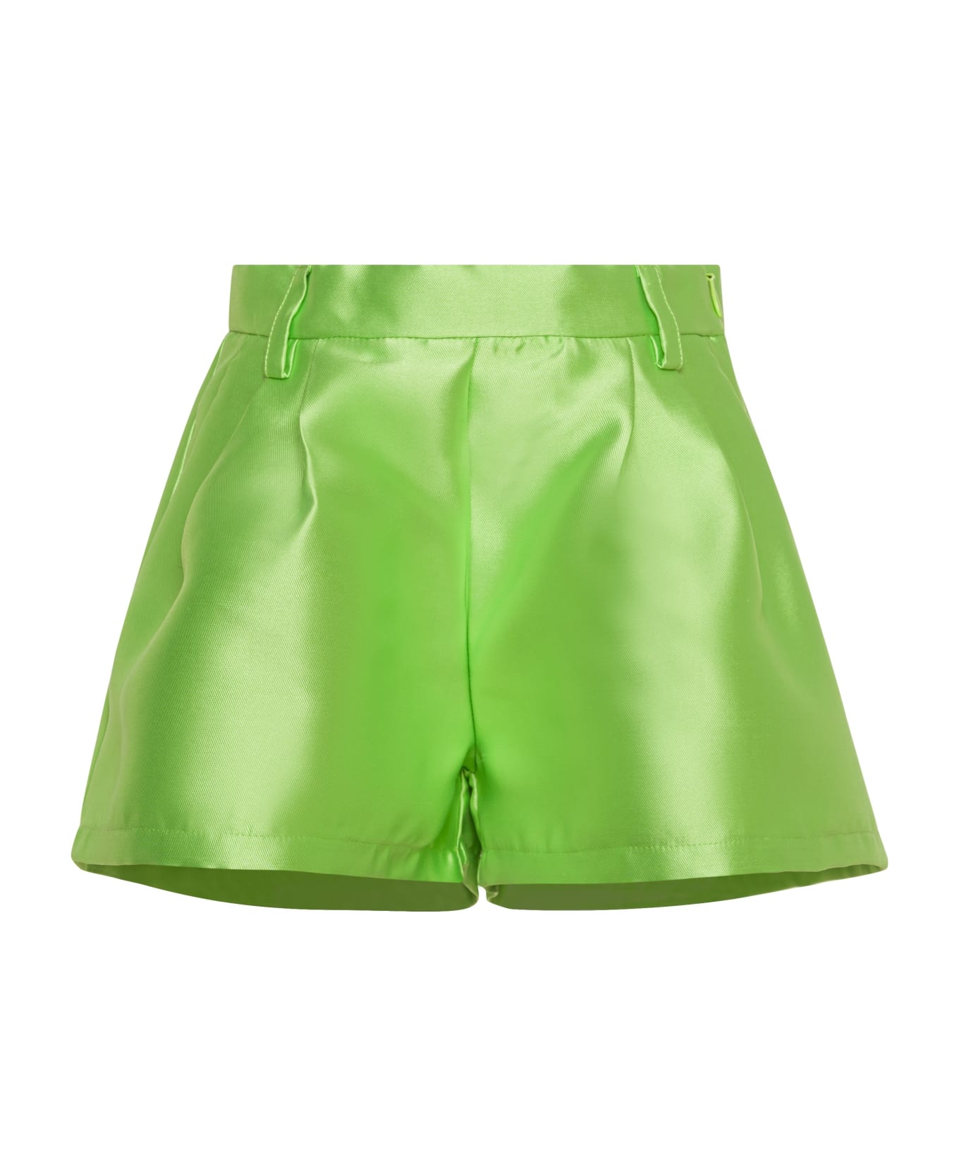 Douuod Shorts With Pleats - Green