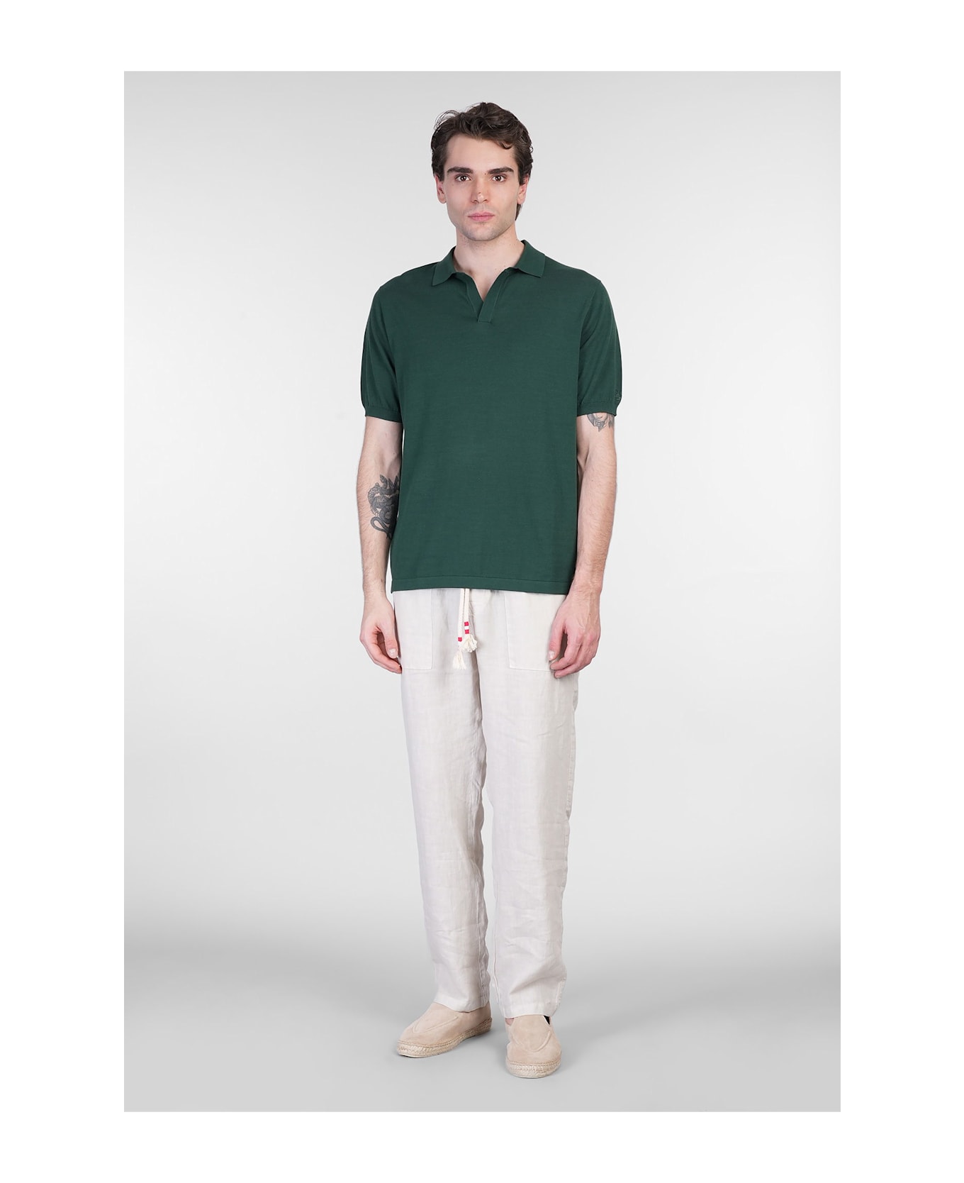 MC2 Saint Barth Solan Polo In Green Cotton - green