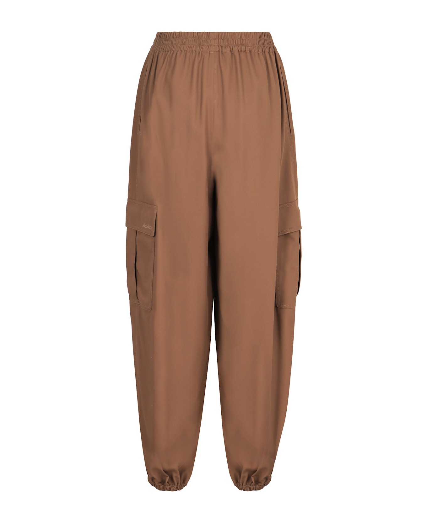 Max Mara Cotton Baggy Trousers - Beige