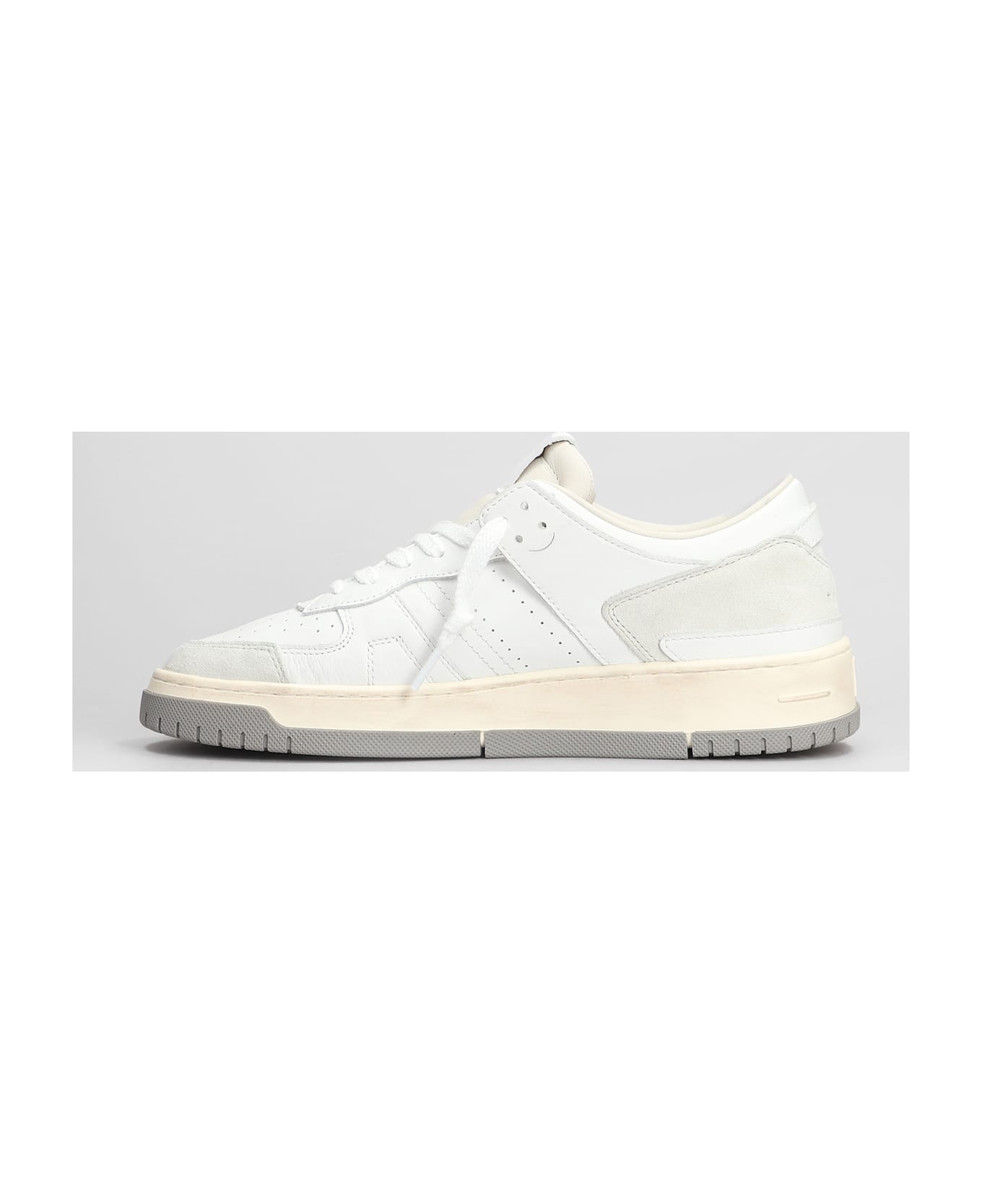 D.A.T.E. Torneo Sneakers In White Leather - white