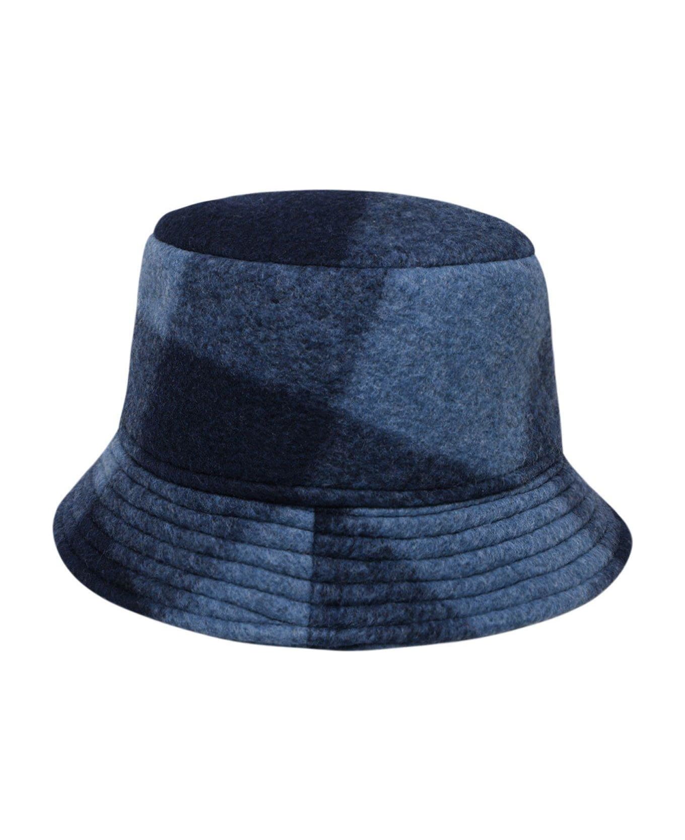 Isabel Marant Logo Embroidered Checked Hat - MIDNIGHT 帽子