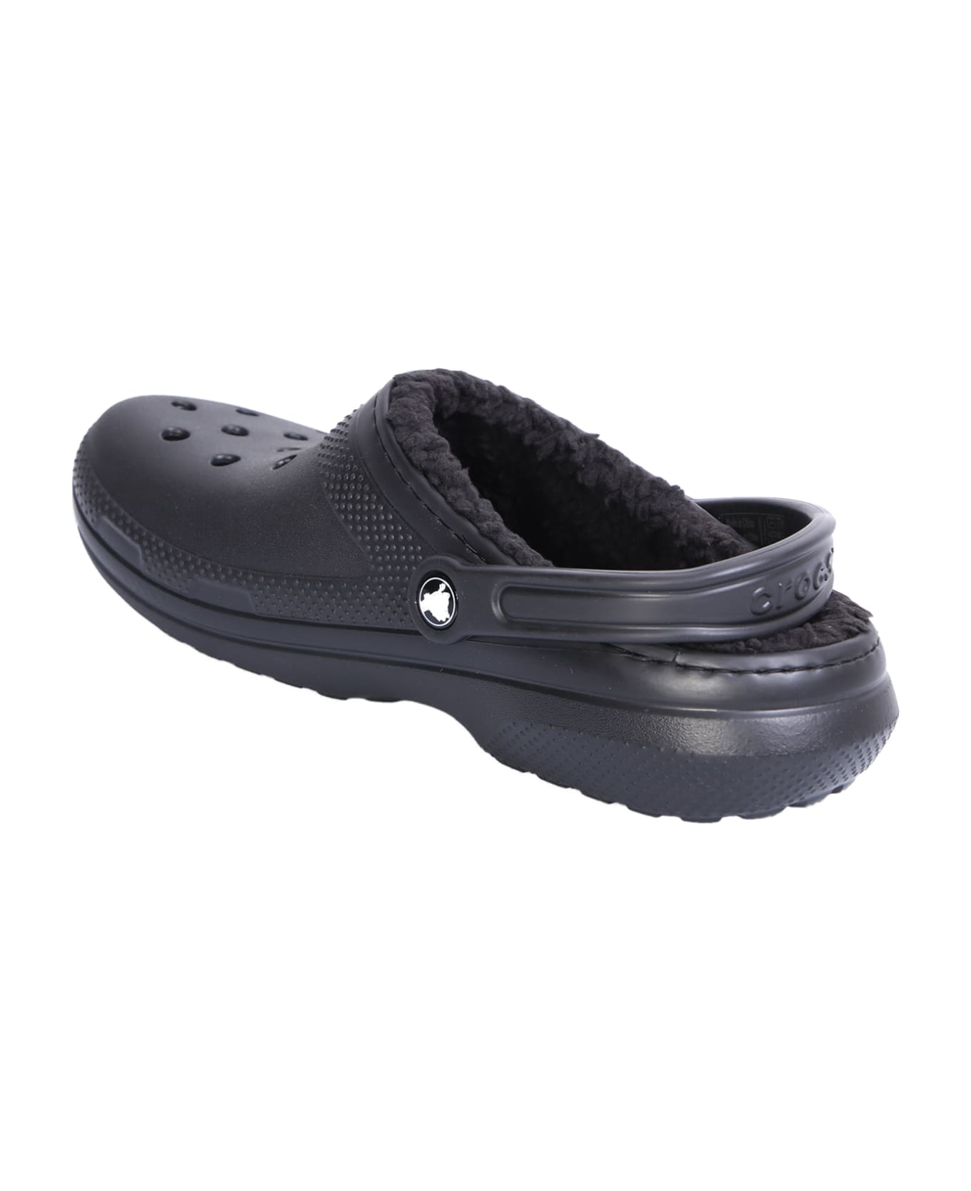 Crocs Classic Lined Clog Sandals In Black - Black