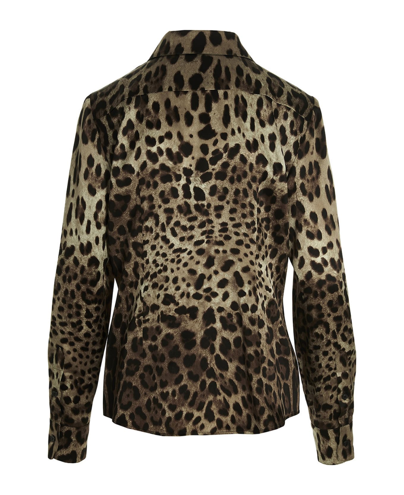 Dolce Taschen & Gabbana Animal Print Shirt - Brown