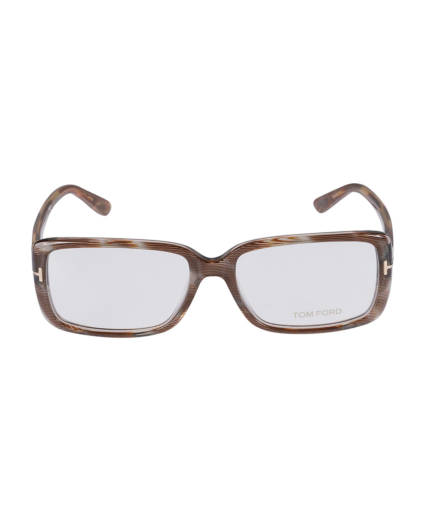 Tom Ford Eyewear Stripe Effect Frame Glasses - 059 アイウェア