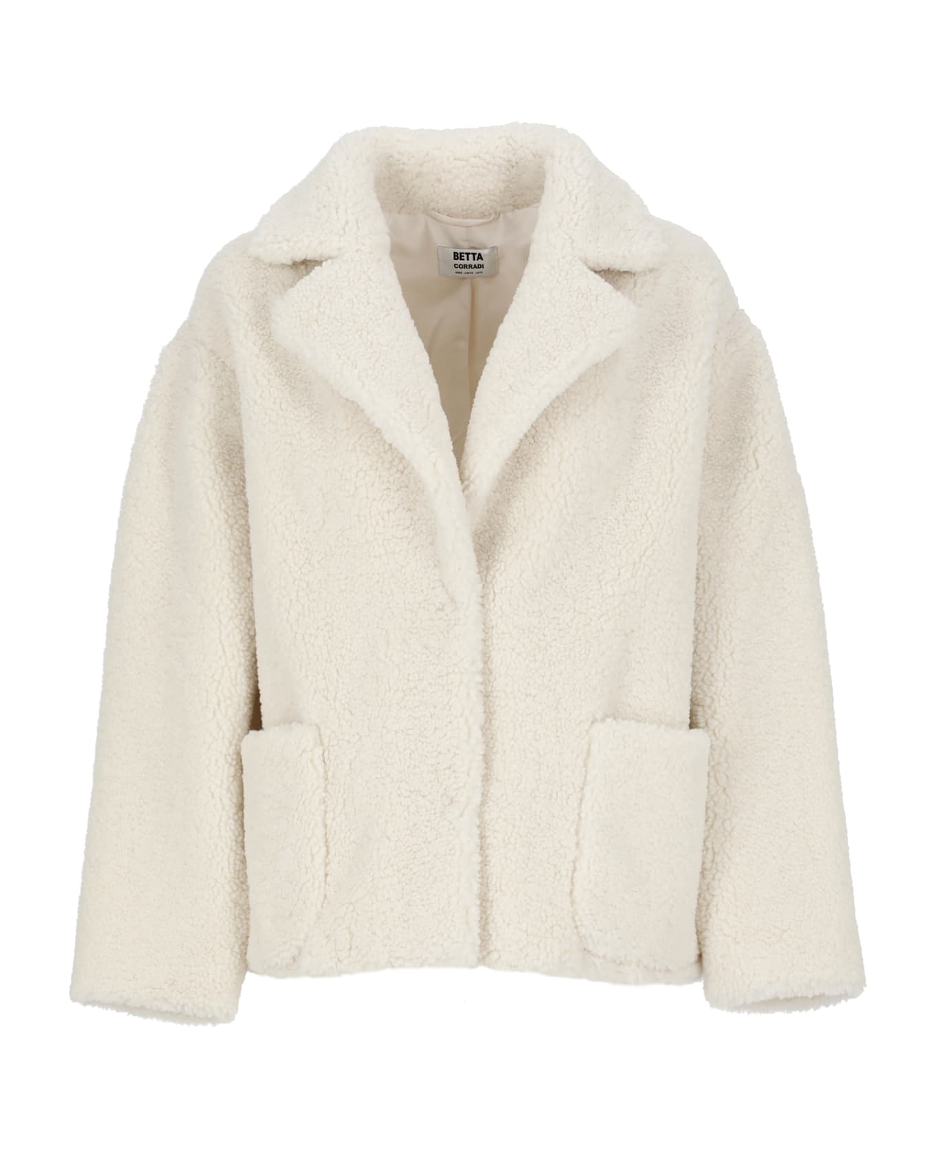 Betta Corradi Faux Fur Coat - Ivory