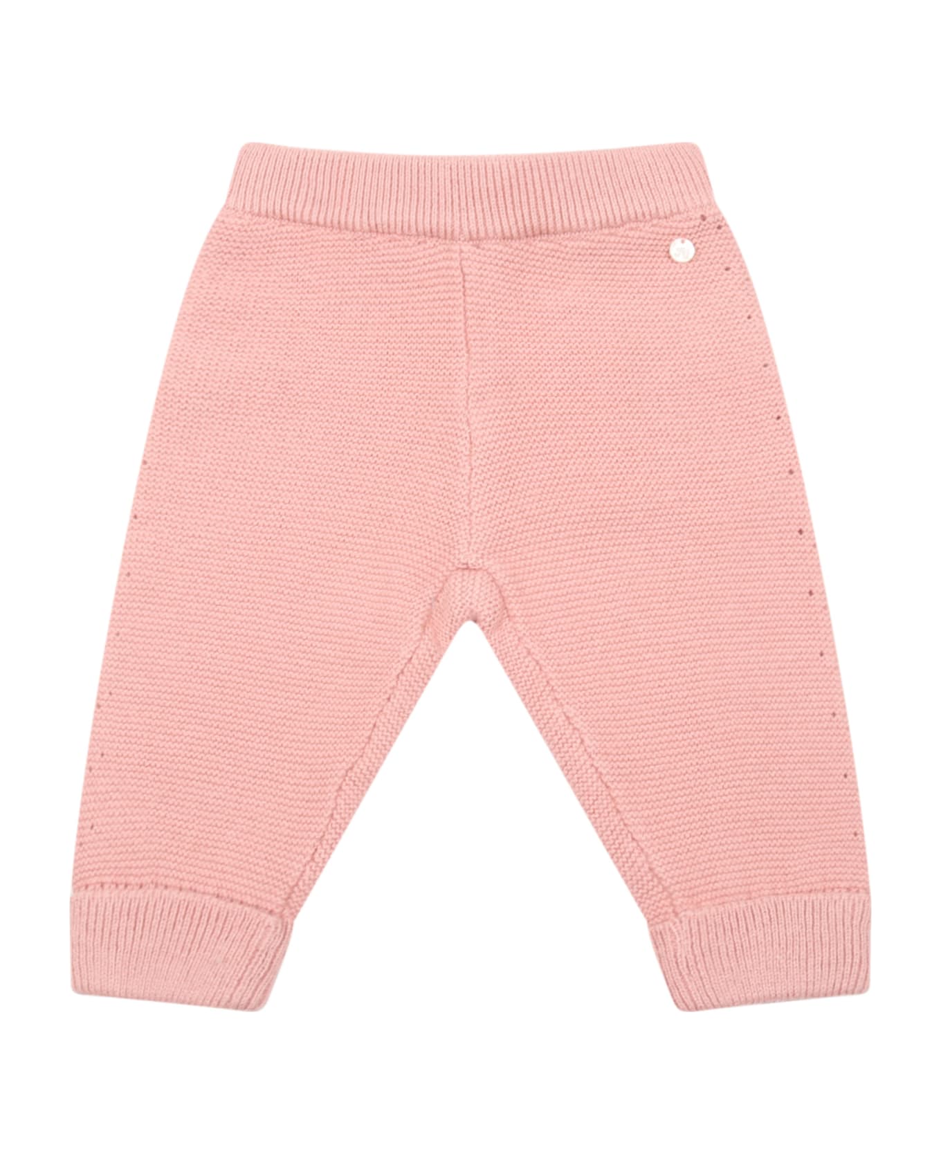 Tartine et Chocolat Pink Trousers For Baby Girl With Logo - Pink