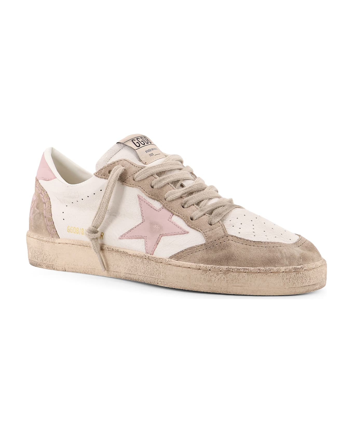 Golden Goose Ball Star Low-top Leather Sneakers - BALLSTAR NAPPA UPPER SUEDE TOE