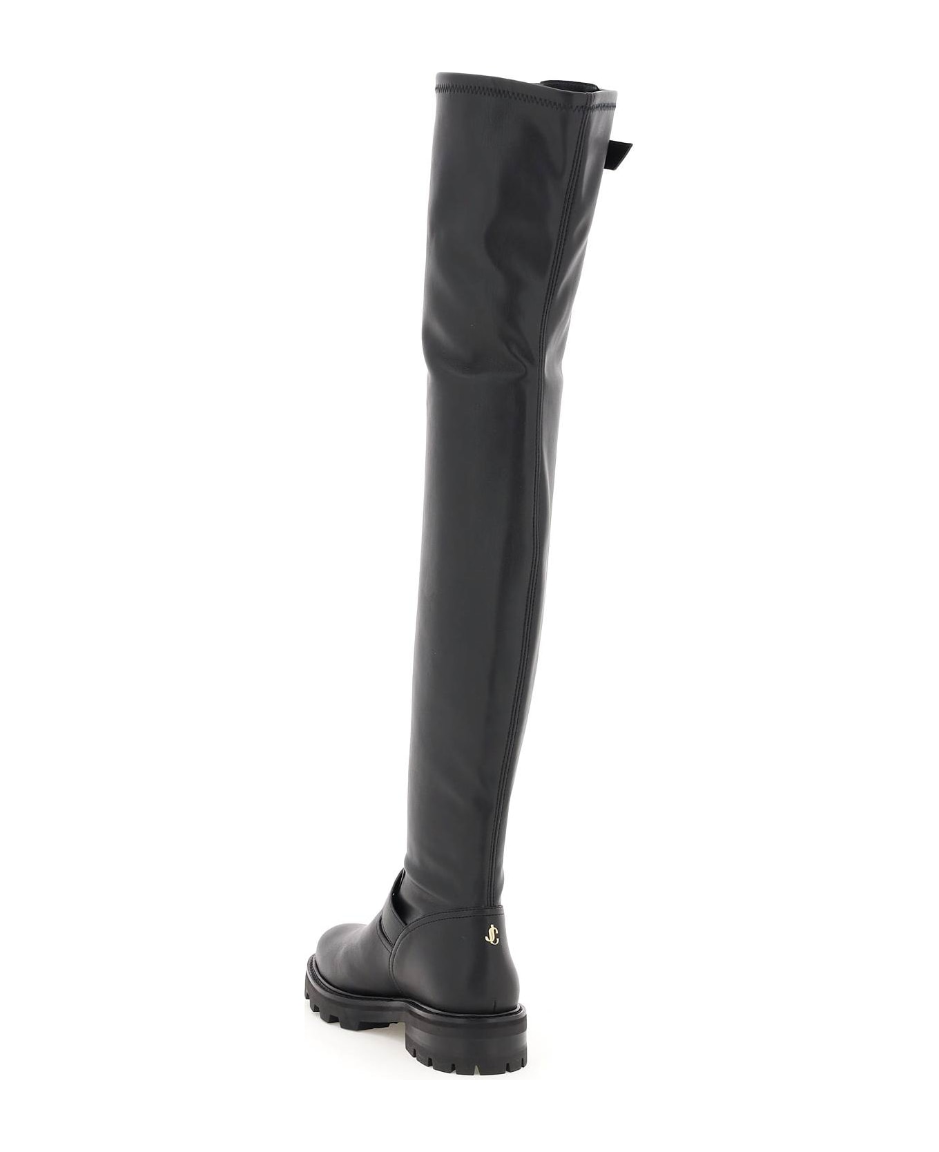JIMMY CHOO 関税込み Biker II leather over-the-knee boots Biker II leather over-the-knee boots in black - Jimmy Choo