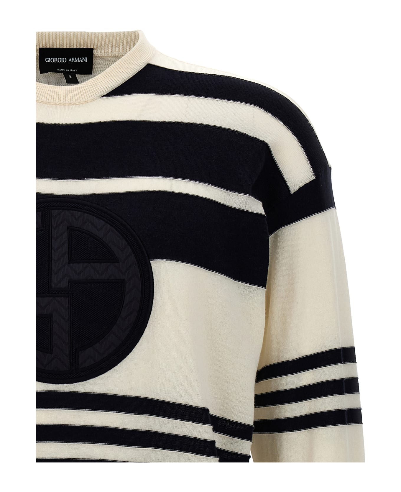 Giorgio Armani Logo Embroidery Sweater - Multicolor ニットウェア