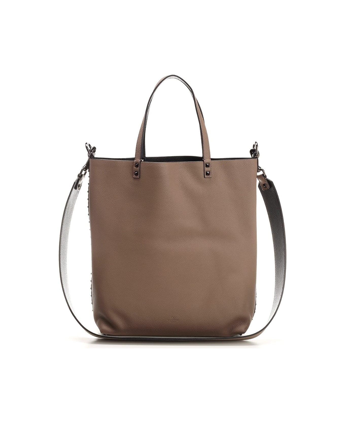 Valentino Garavani 'rockstud' Tote Bag - Brown トートバッグ