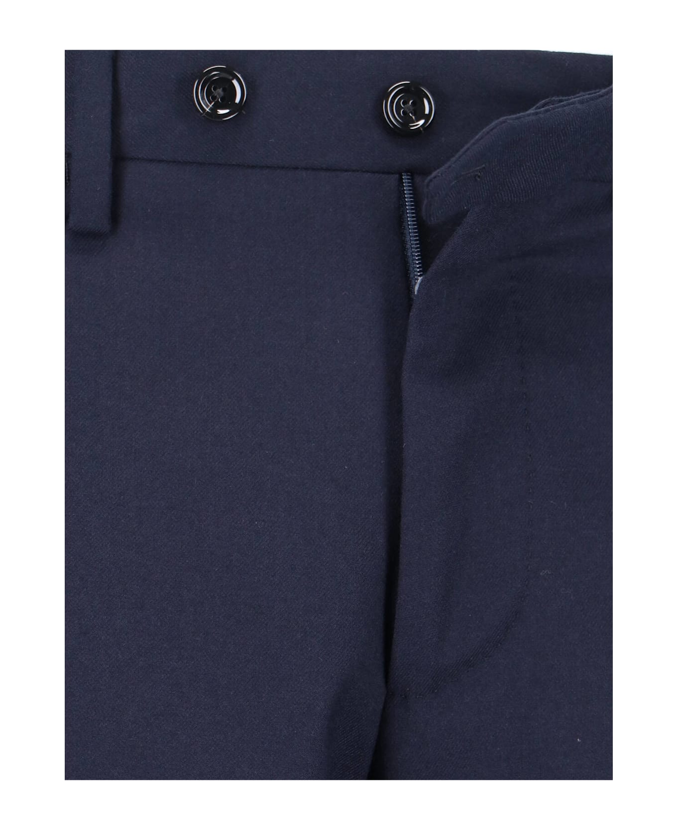 Lardini Double-breasted Virgin Wool Suit - Blue
