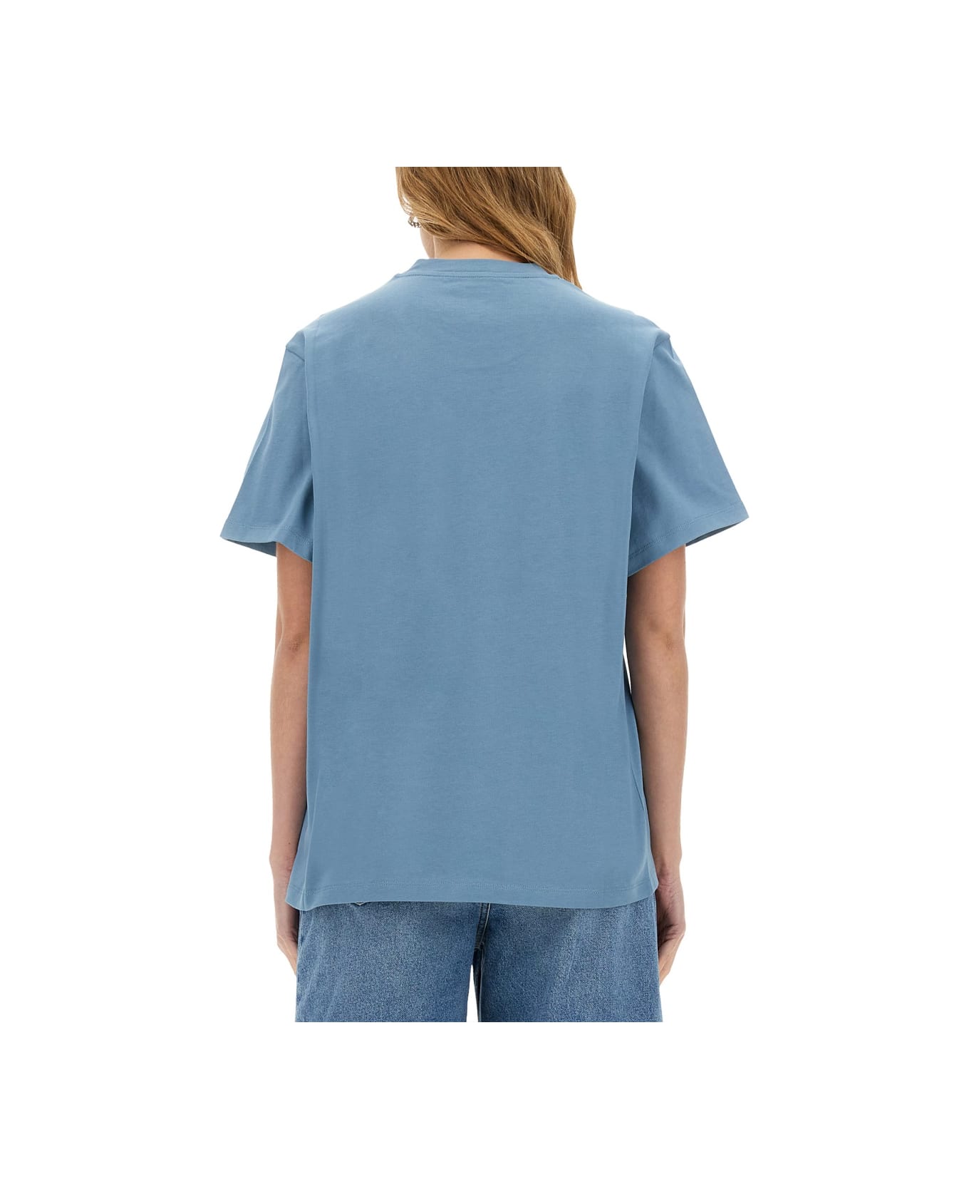 Stella McCartney T-shirt With Logo - MINERAL BLUE