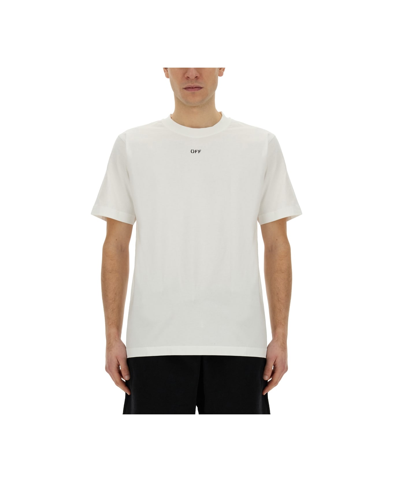 Off-White T-shirt With Logo - WHITE