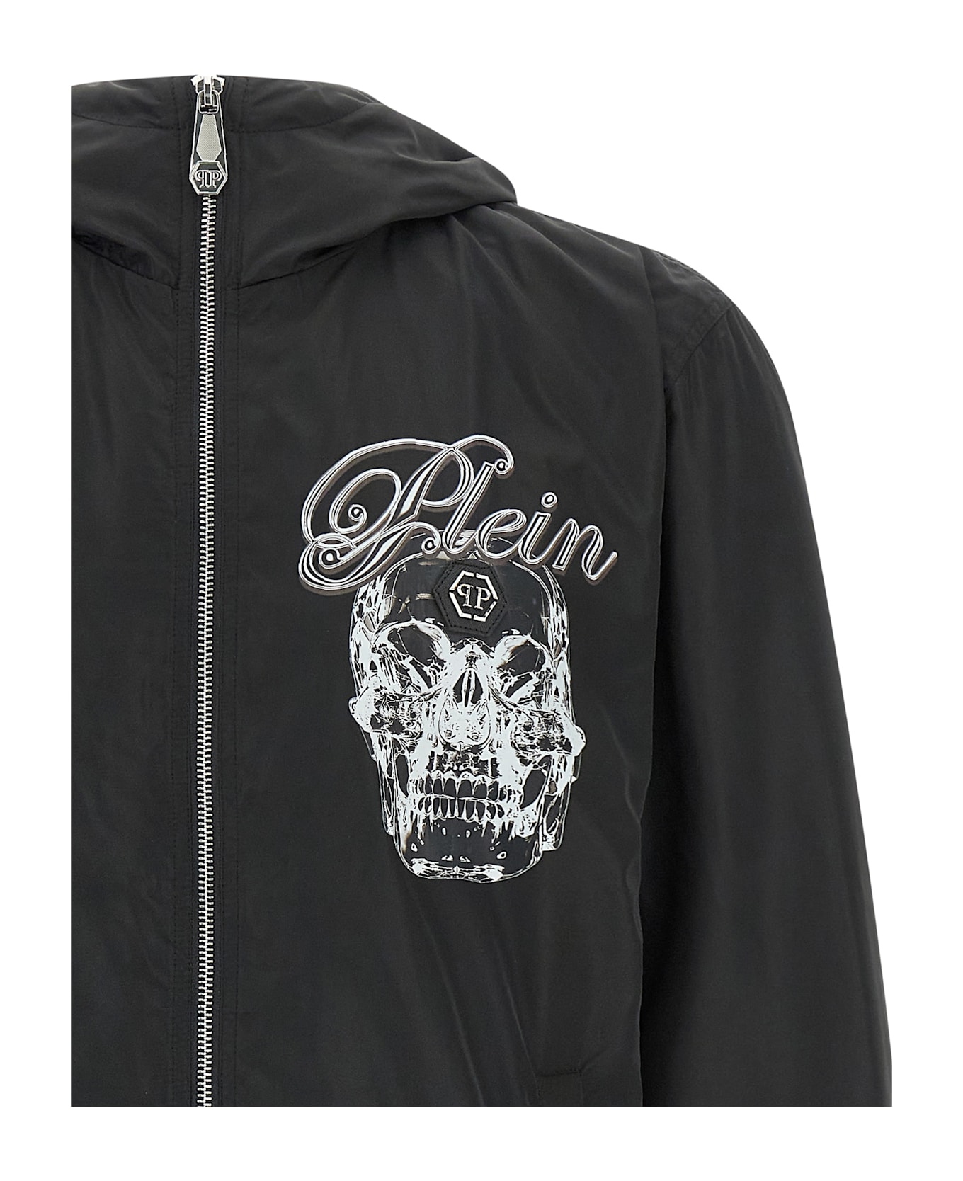 Philipp Plein 
glass Skull
 Anorak - Black  
